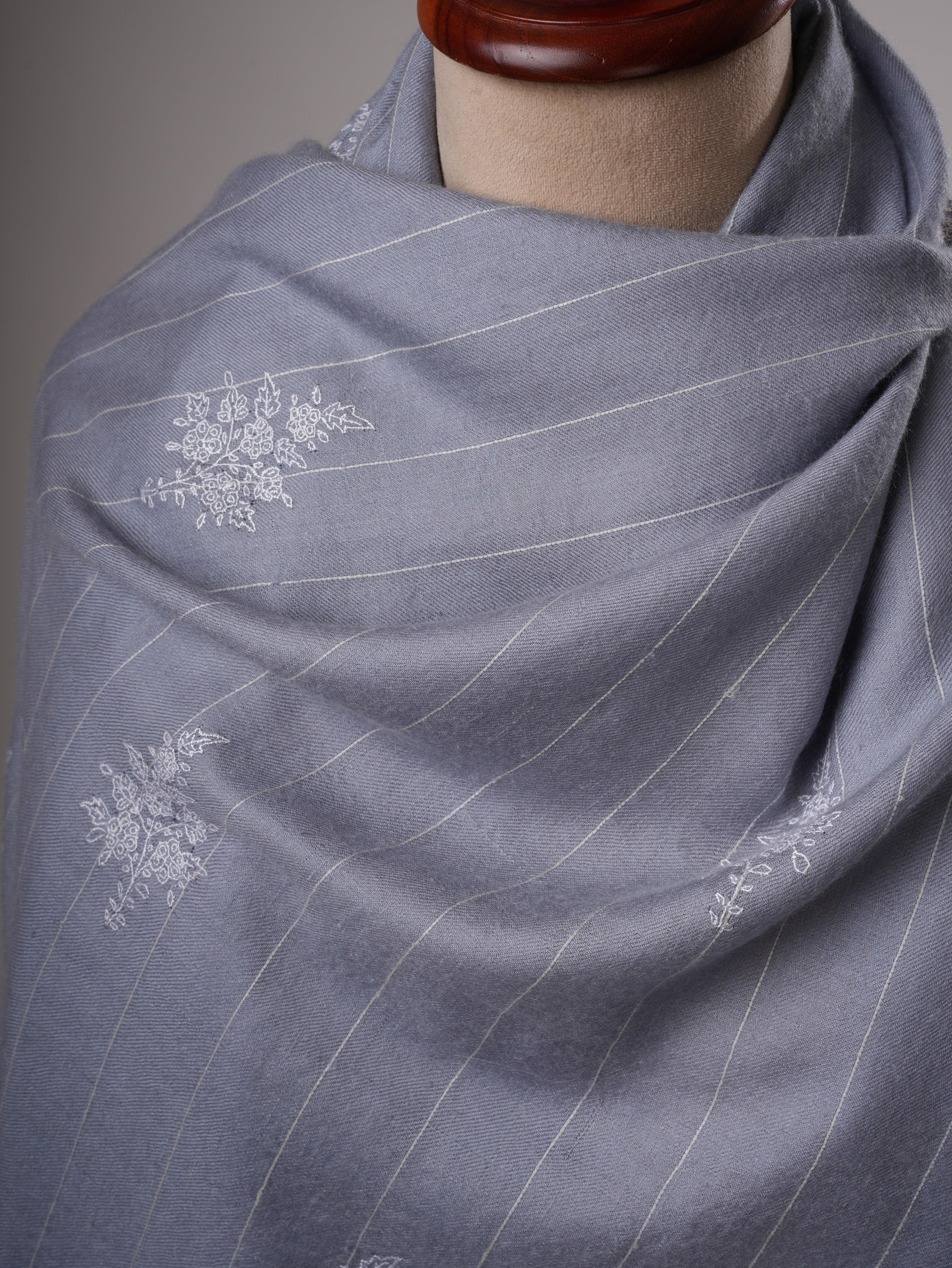 Hand Embroidered Shahkaar Baby Soft  Pashmina Shawl – Luxurious Kashmiri Wrap Shahkaar