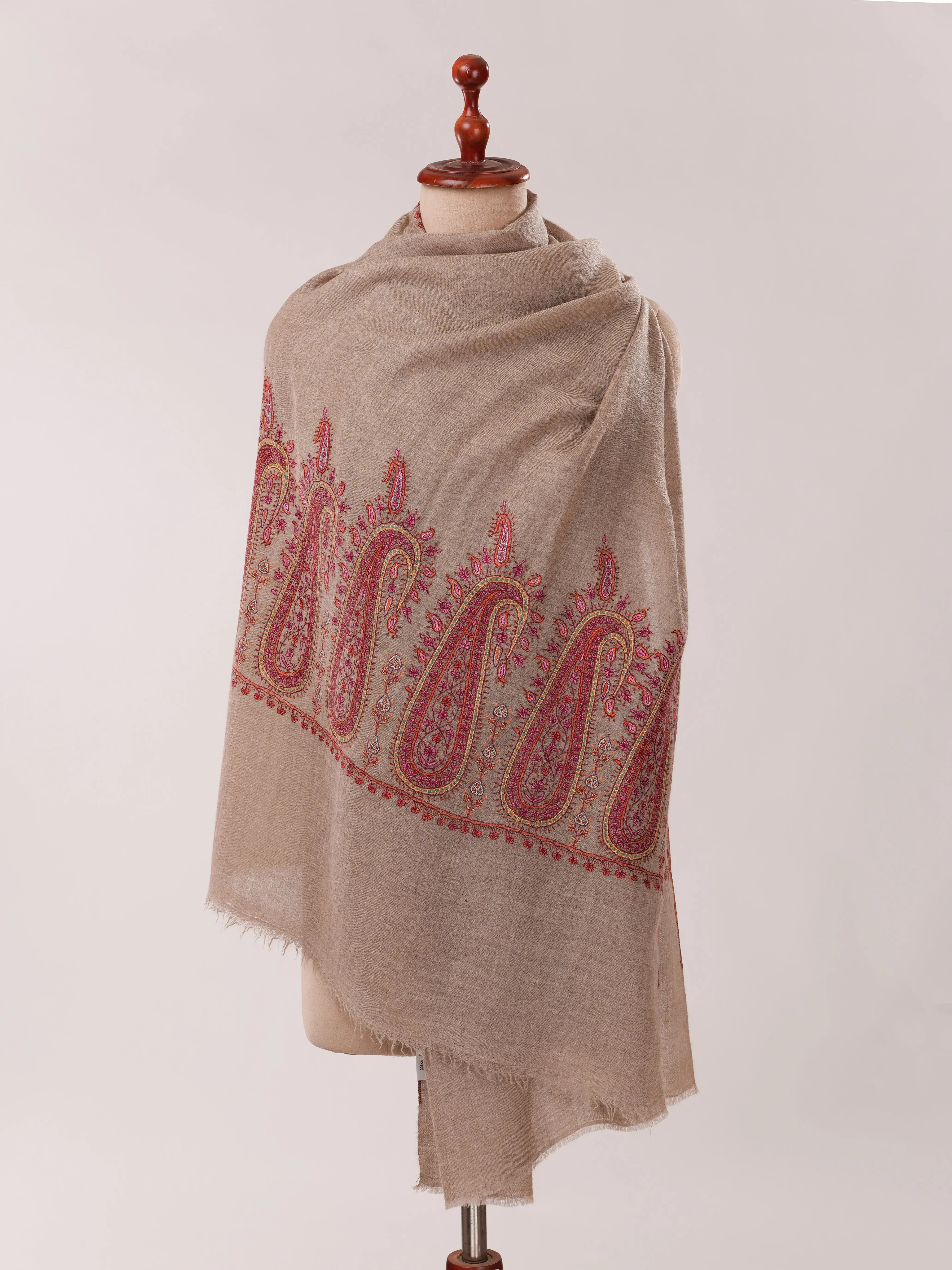 Big Evergreen Paisley Cashmere Wrap Shahkaar