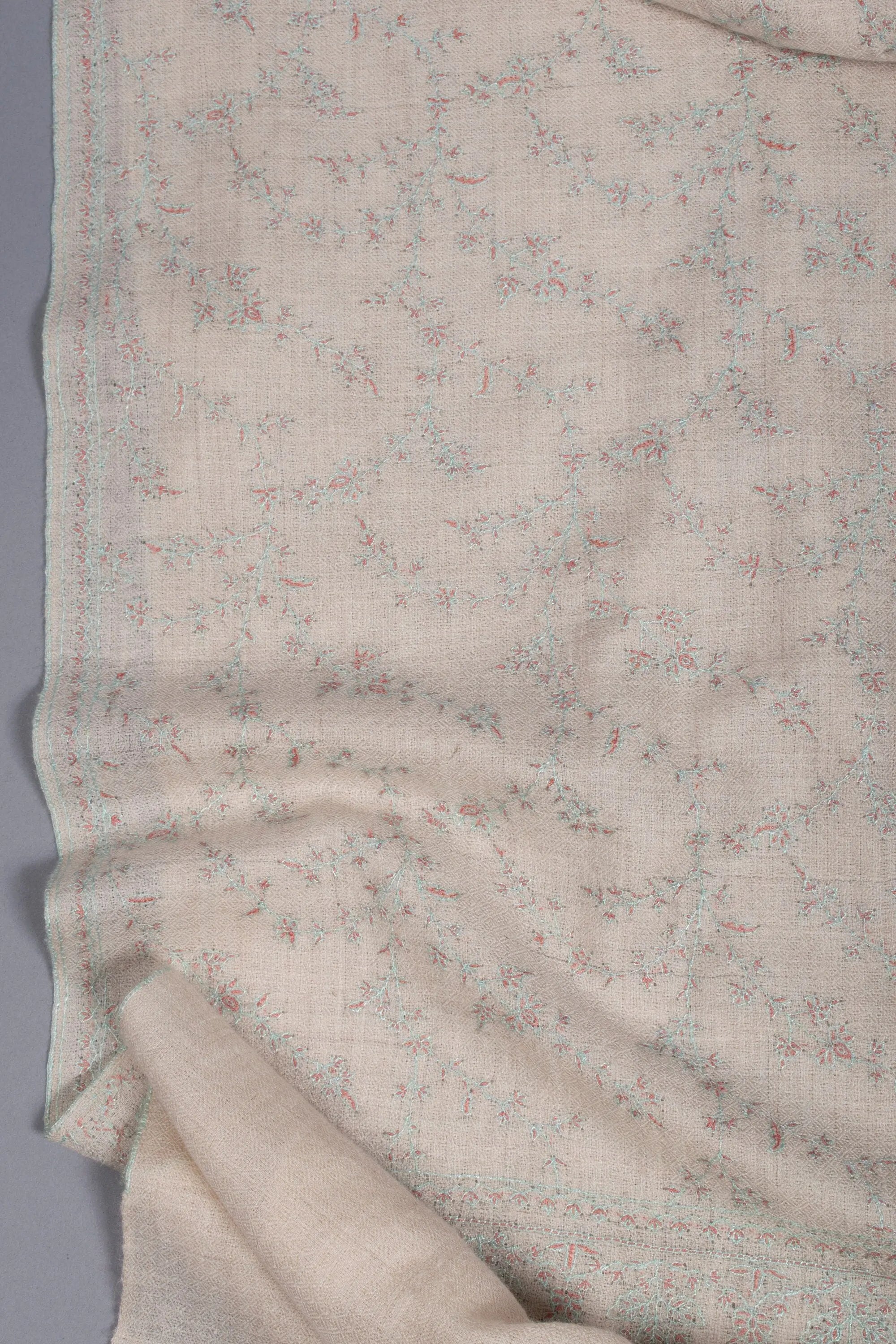 Charming Cashmere Scarves, Elegant Pashminas, Natural Shawls, Classy Wraps, Indian Embroideries, Made in Kashmir Gifts, 40x80" - BELLAGIO Shahkaar