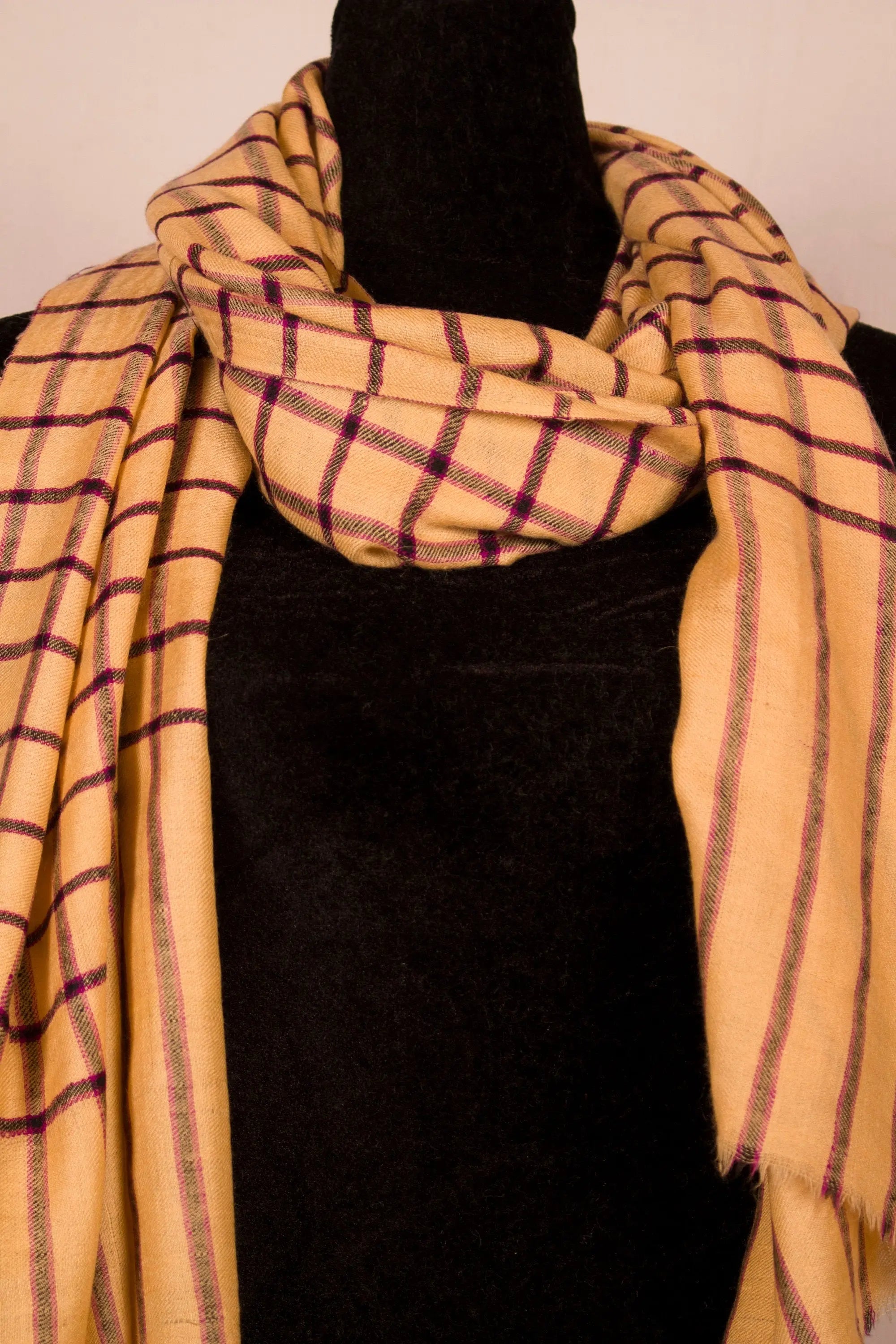 Designer 100% Pure Pashmina/Cashmere Scarf, Handwoven on Hand loom in Kashmir, Luxury, Masterpiece, Gift, King of Wool, Soft, Light Weave Shahkaar