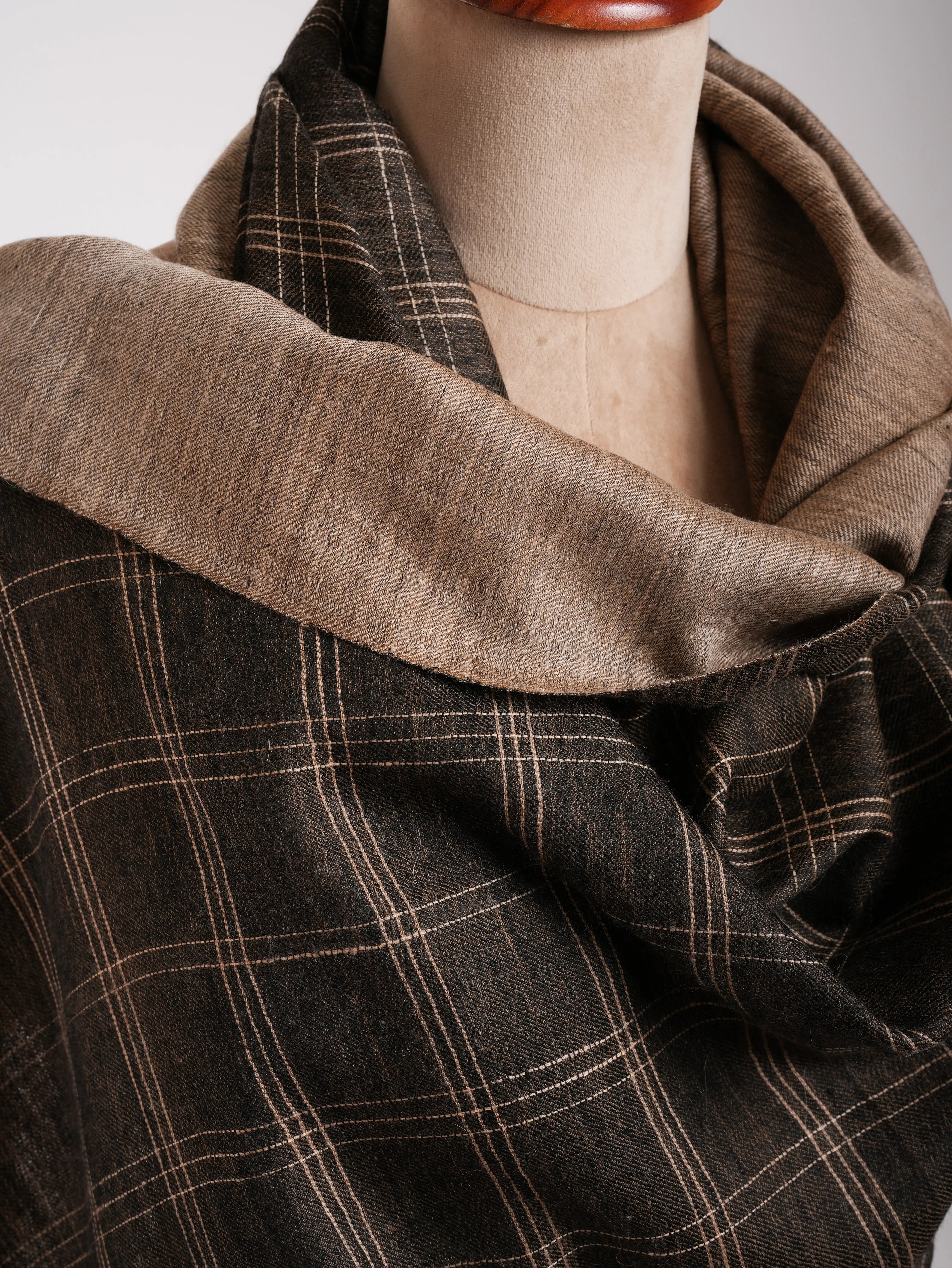 Dorukha Handloomed Indian Cashmere Wrap Shahkaar