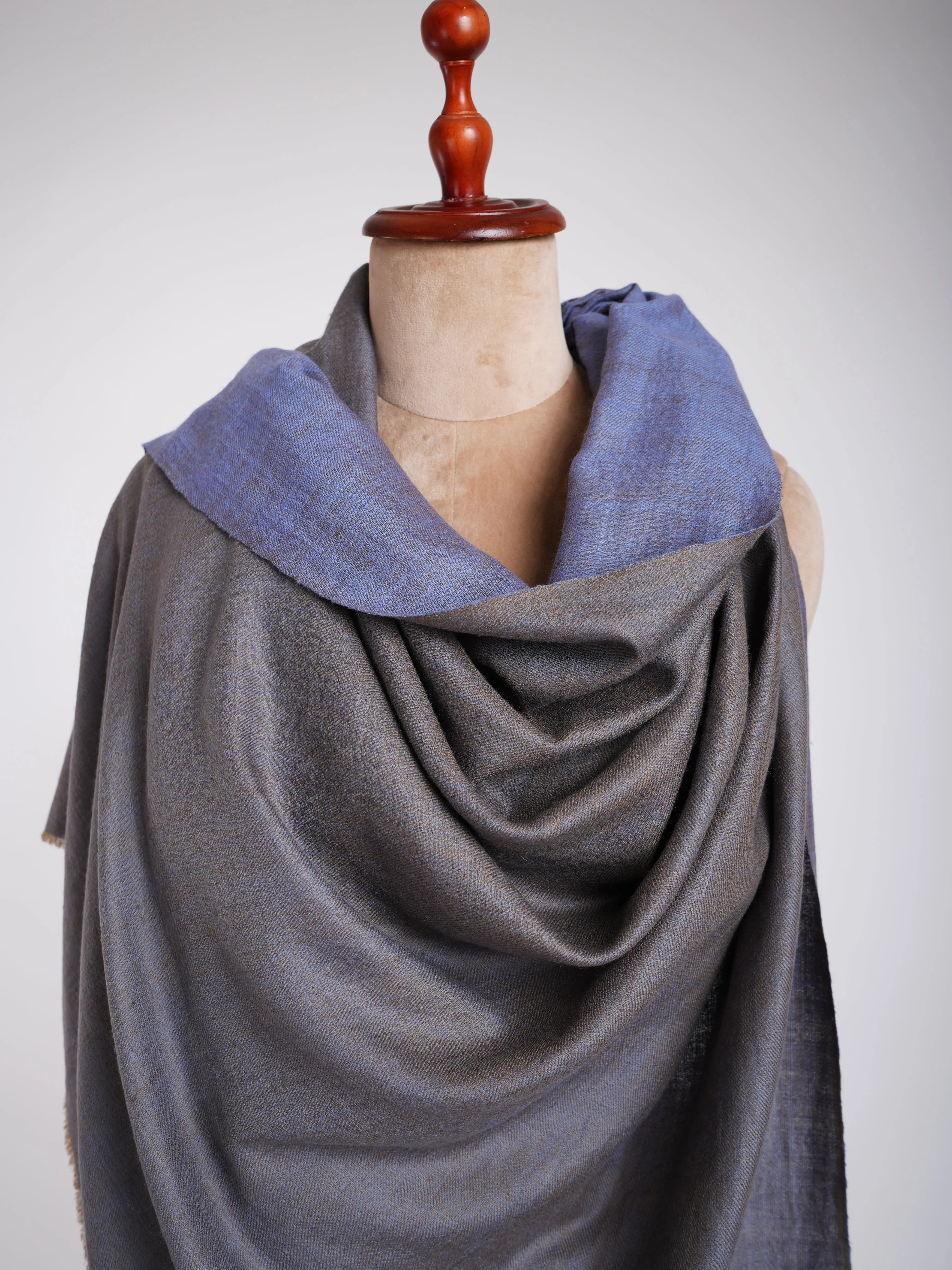 Dual Shade HandSpun Pashmina Shawl Marina Shahkaar