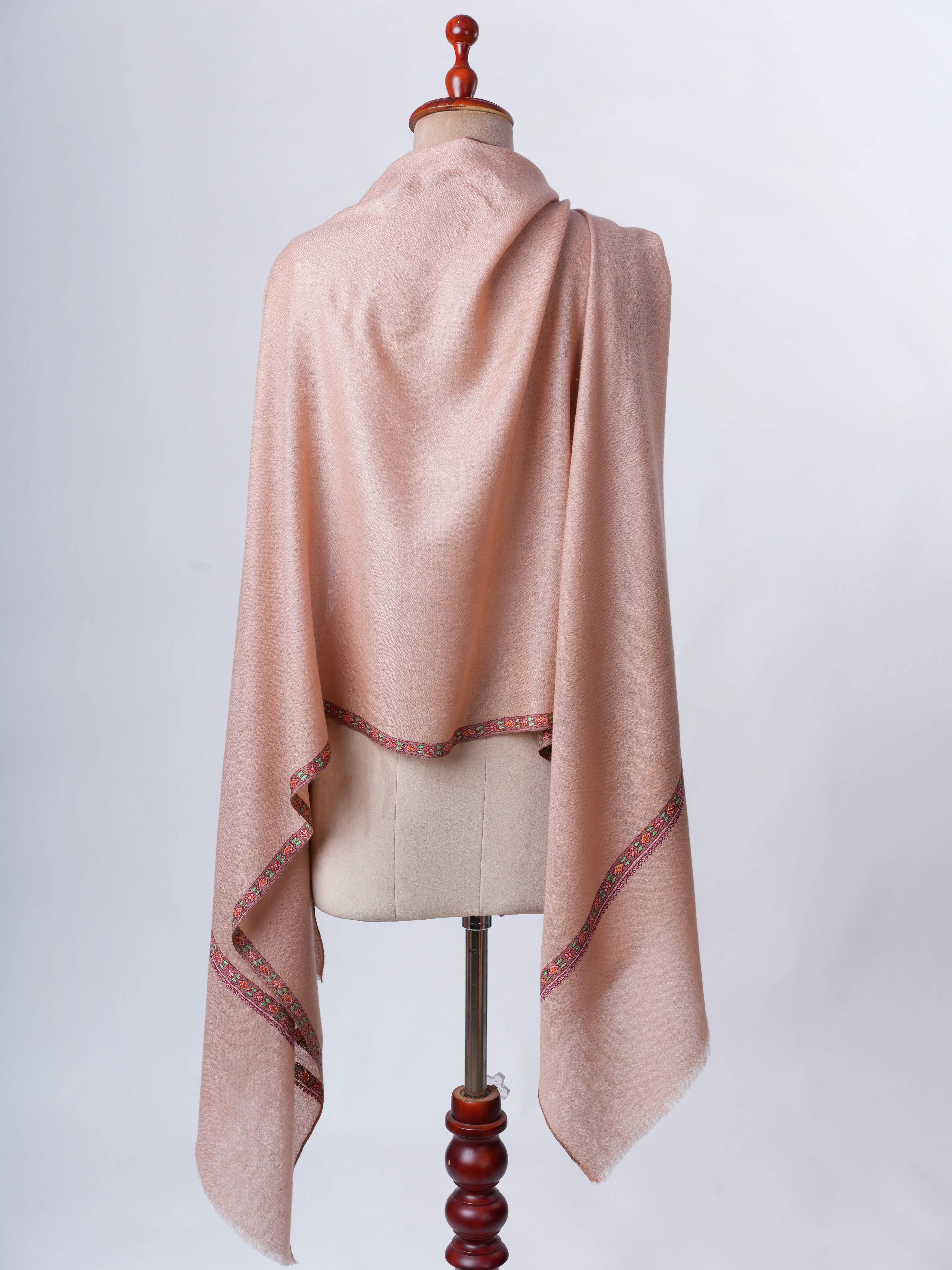 Ethical Cashmere Scarf with Hashia Hand Embroidery – Baby Soft Sustainably Made Shahkaar