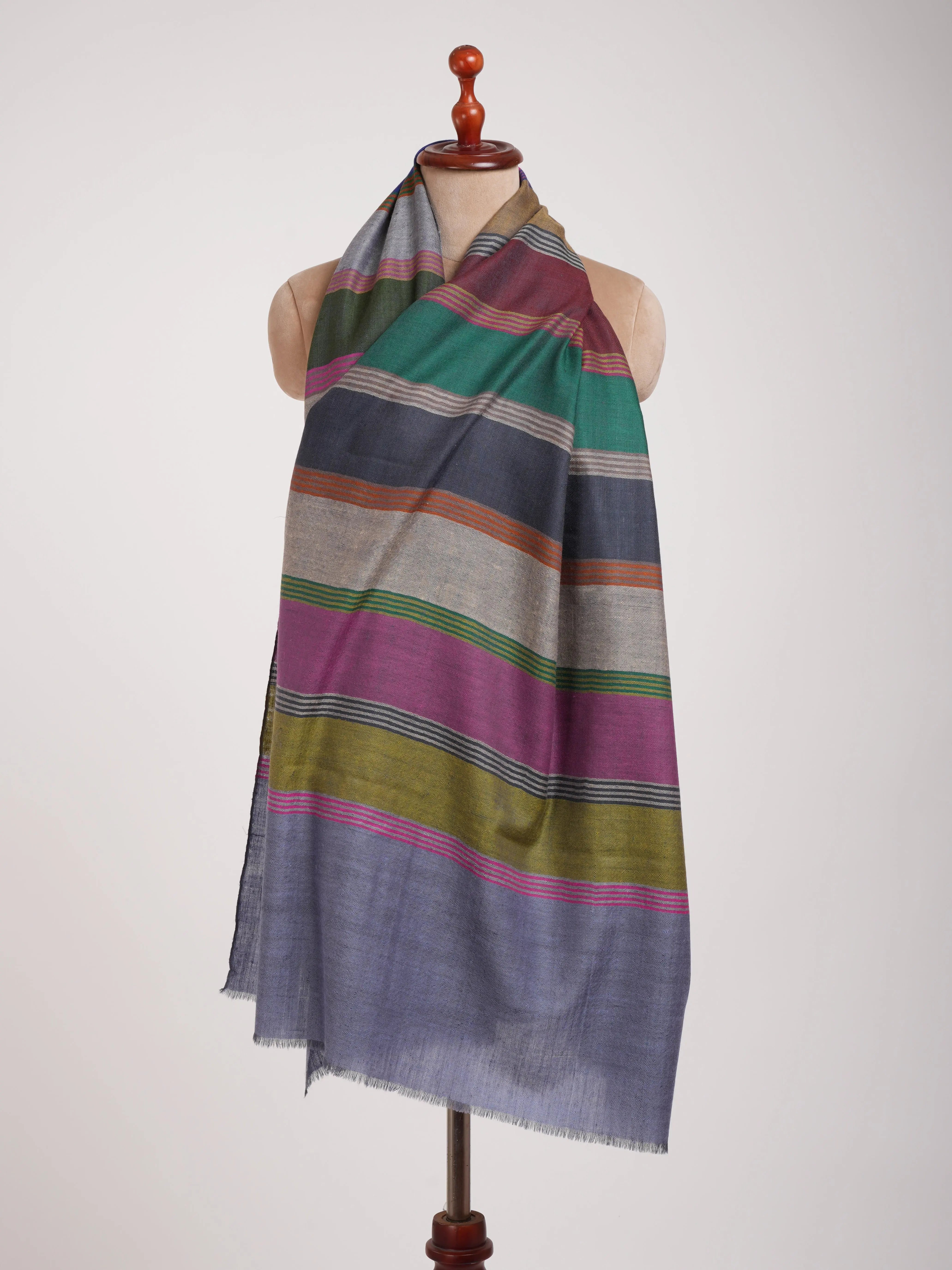 Handwoven Indian Pashmina Shawl Shahkaar