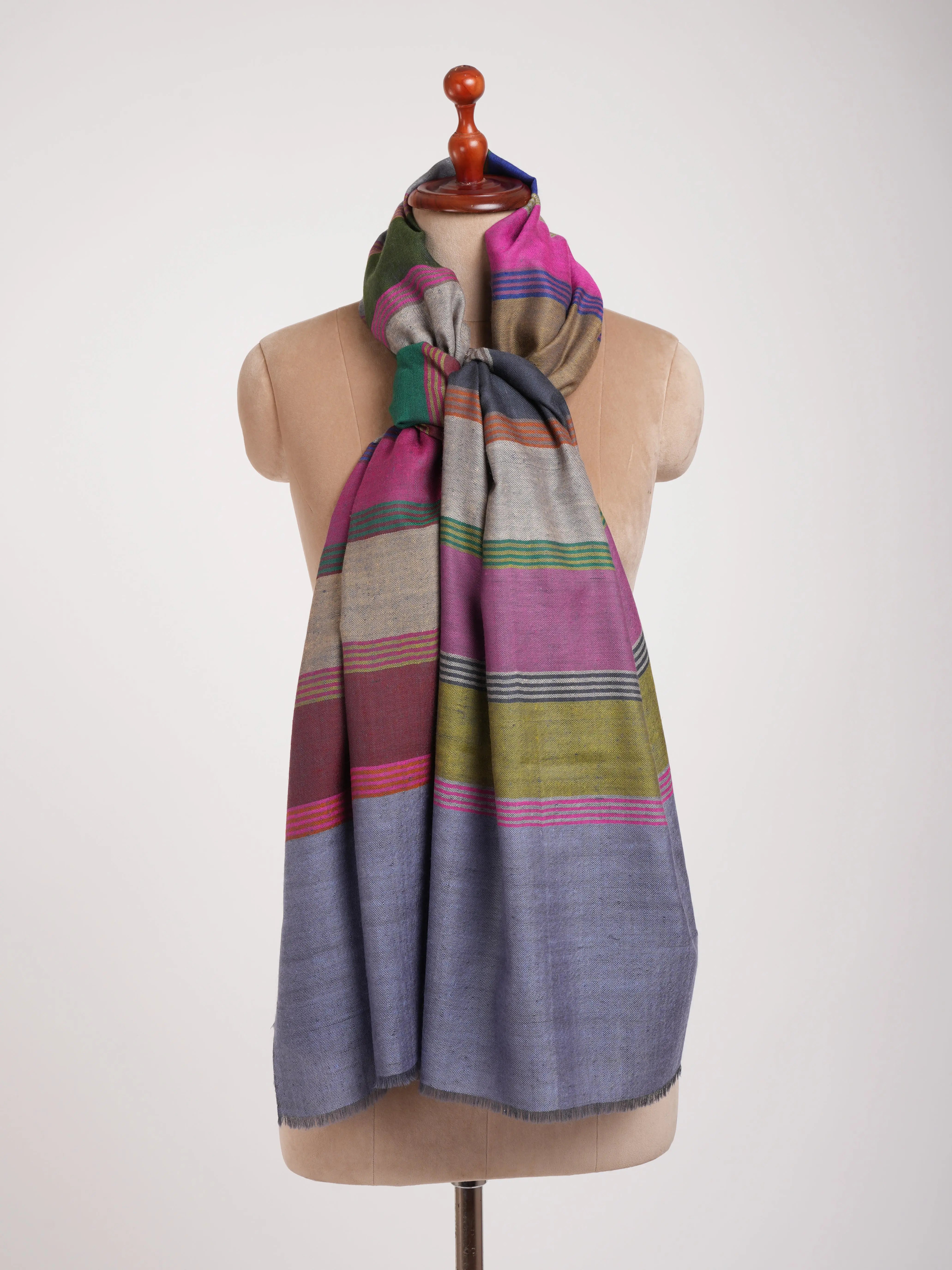 Handwoven Indian Pashmina Shawl Shahkaar