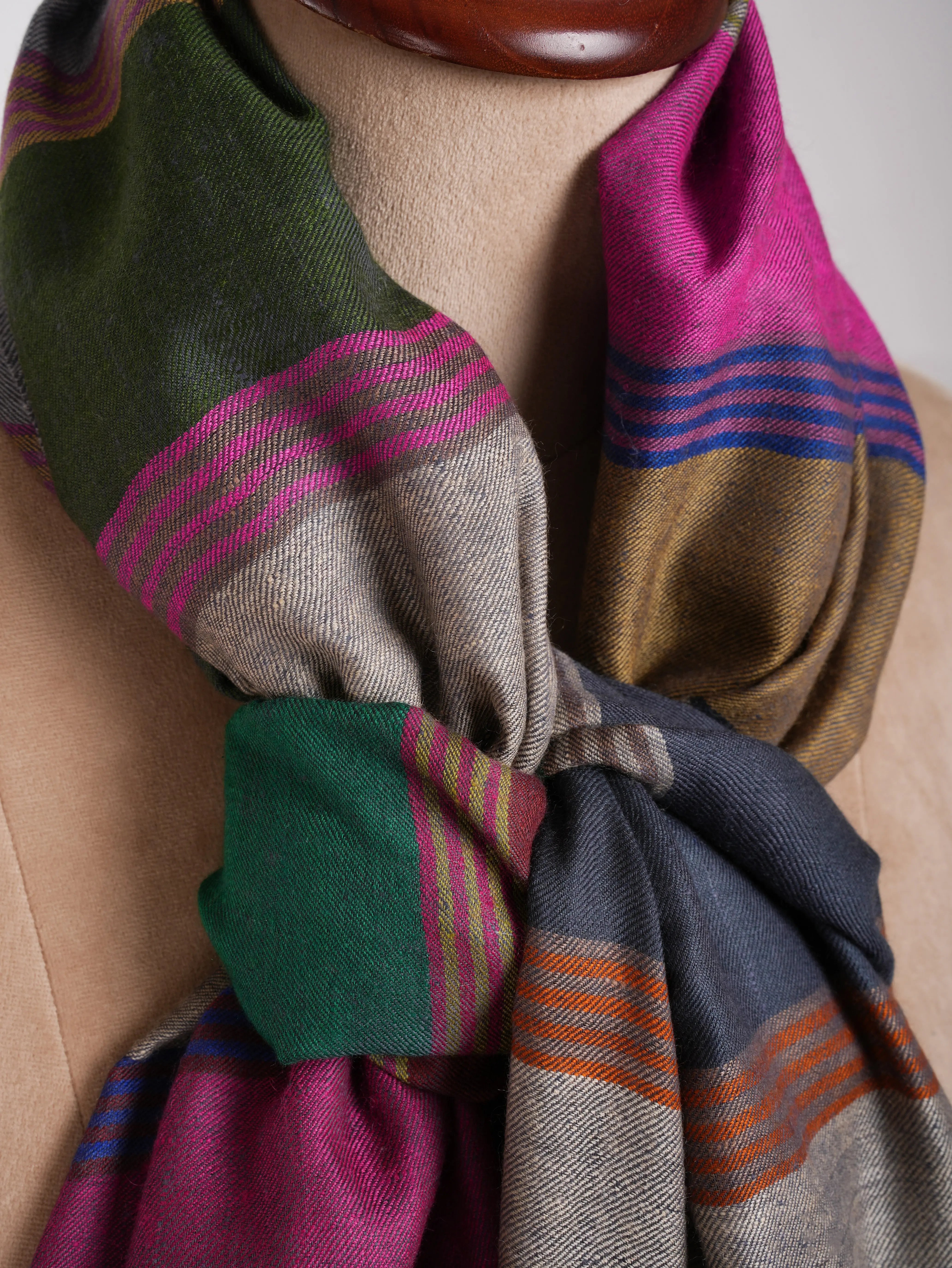 Handwoven Indian Pashmina Shawl Shahkaar