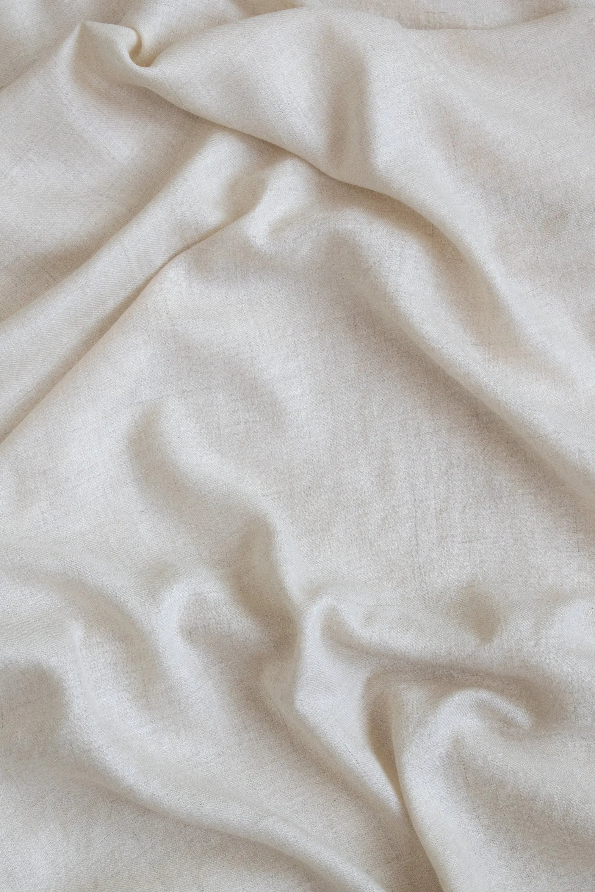 Handwoven Natural Off White Pashmina Fabric | Pure Cashmere Handloom Textile | Lightweight Soft Material | Luxury Fabric Sewing & Crafting Shahkaar