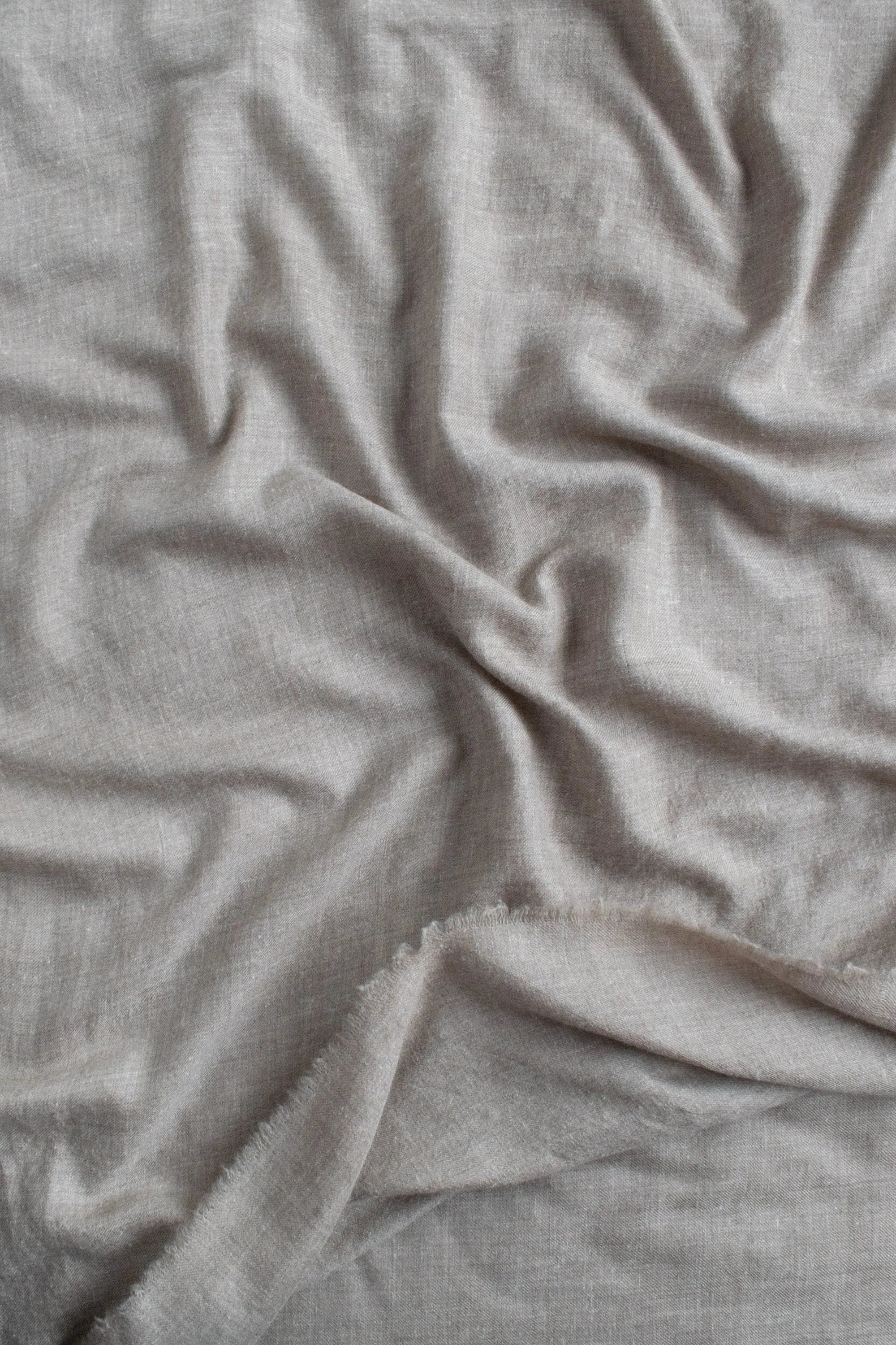 Natural Zati Handwoven Cashmere Fabric | Pure Pashmina by the Yard | Handloom Pashmina | Sustainable Sewing Fabric | DIY Shawl Material Shahkaar