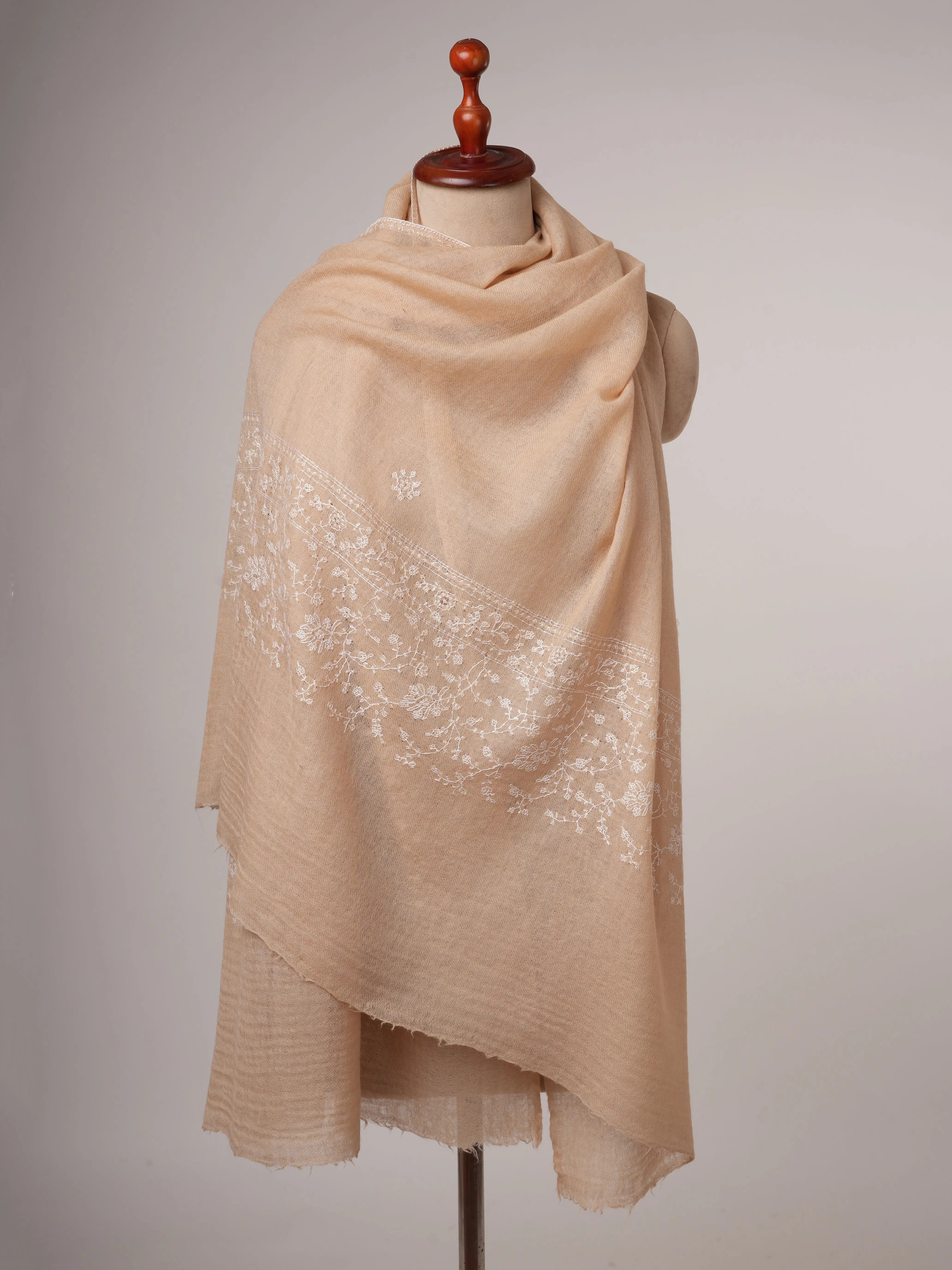 Palla Hand Embroidered Boiled Wool Shawl Shahkaar