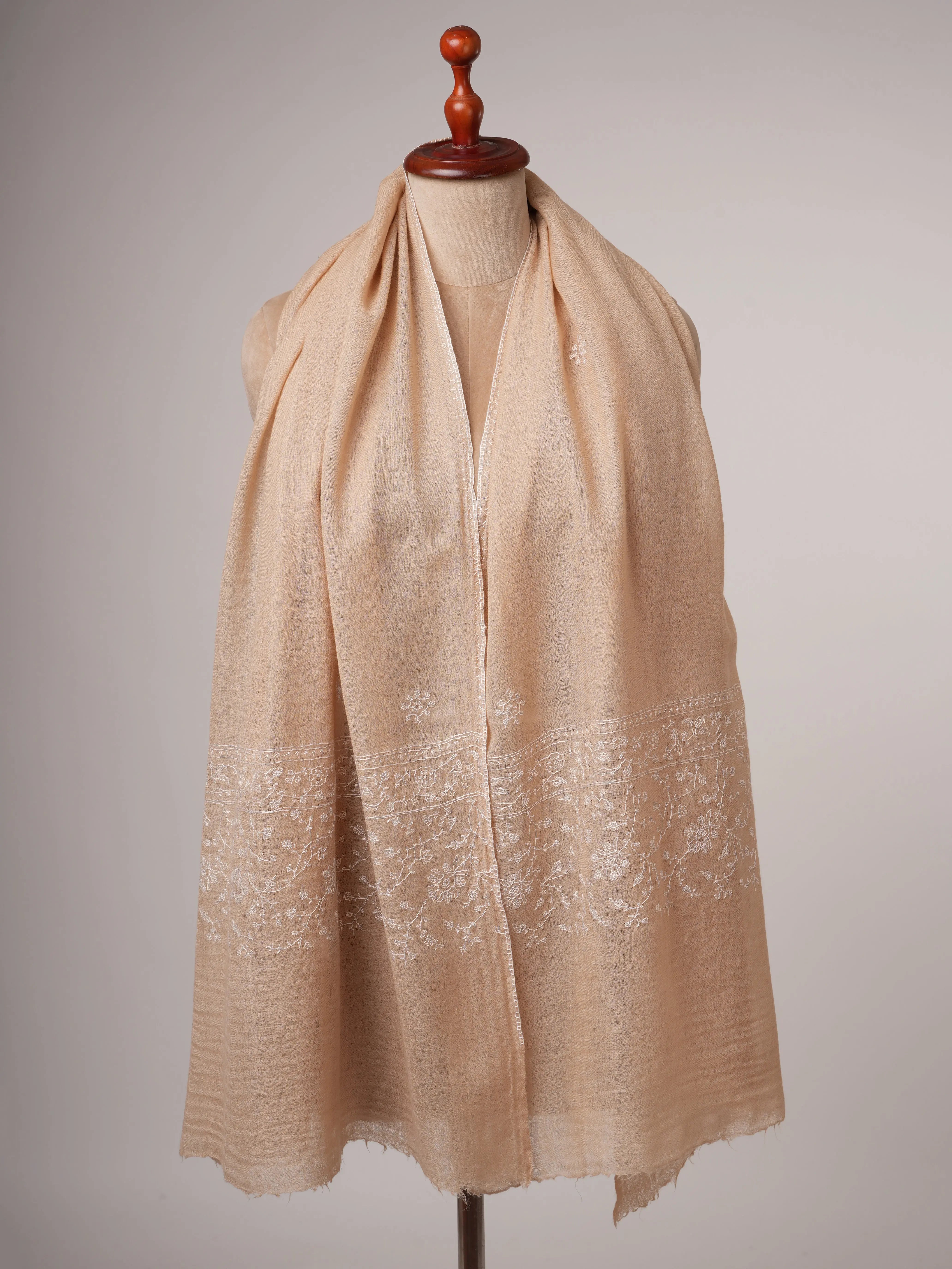 Palla Hand Embroidered Boiled Wool Shawl Shahkaar