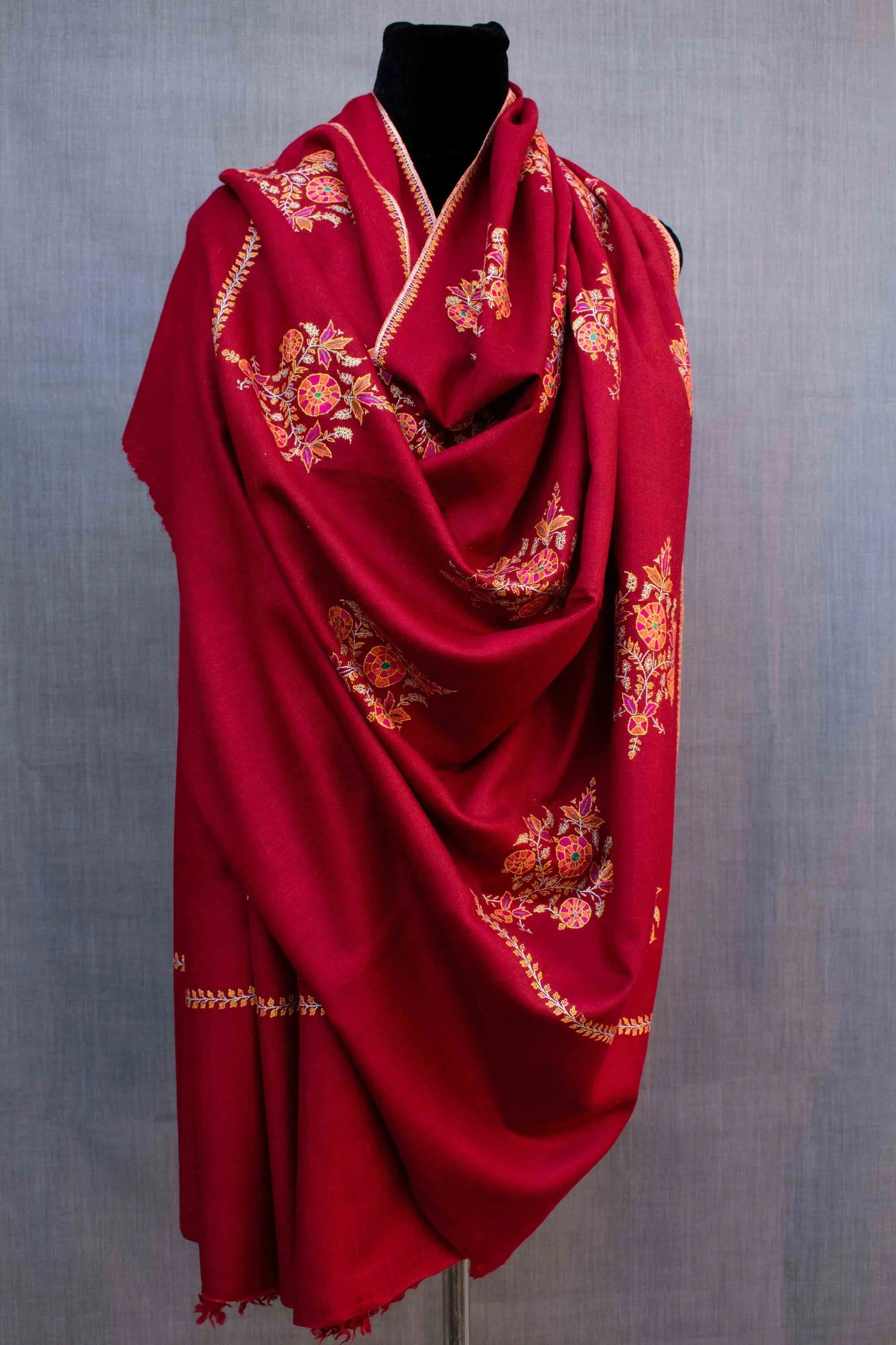 Paper Machie Pure Pashmina Shawl Scarf Wrap Shahkaar