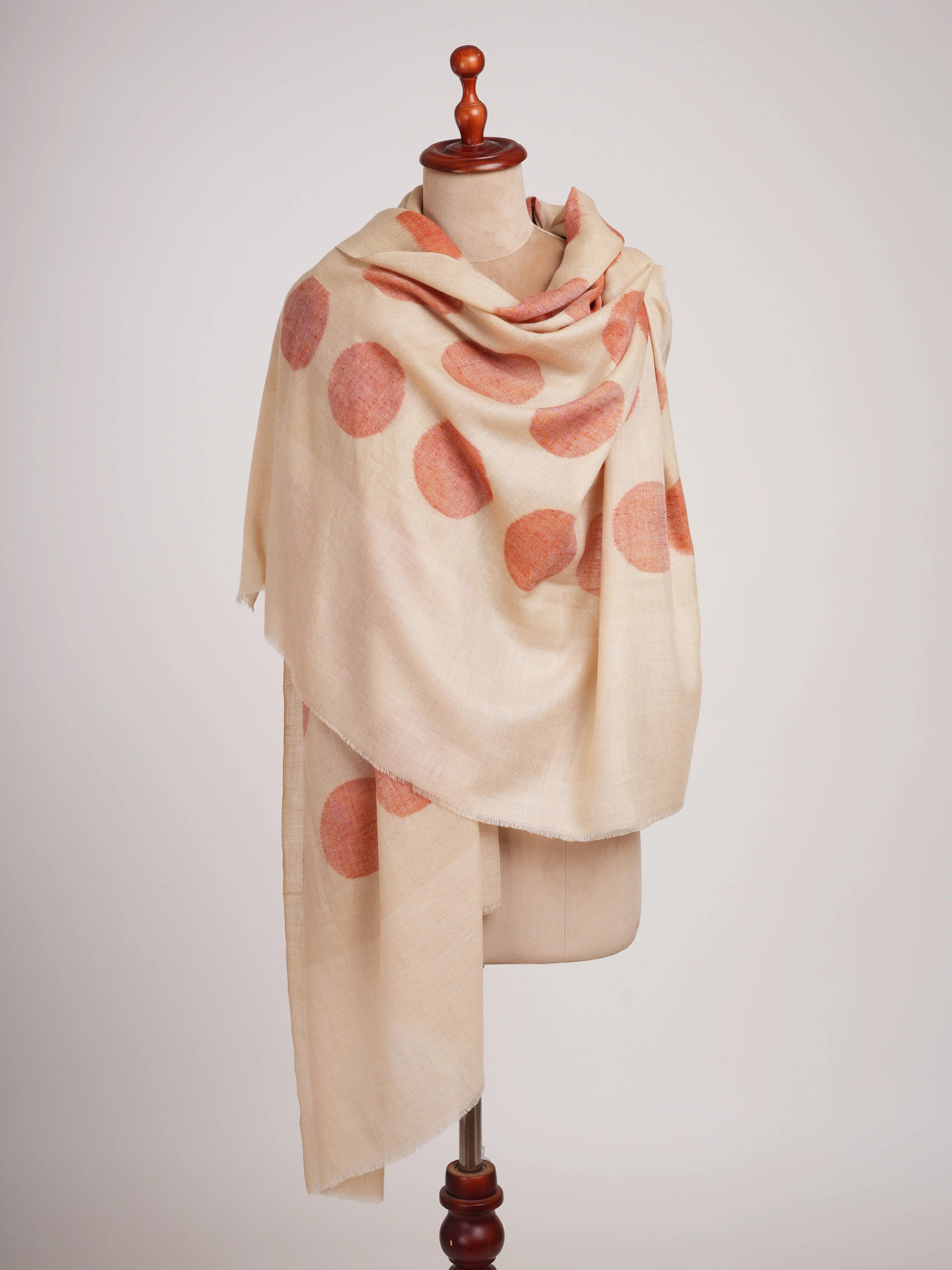 Polka Dots Space Dye Pashmina Wrap Shahkaar