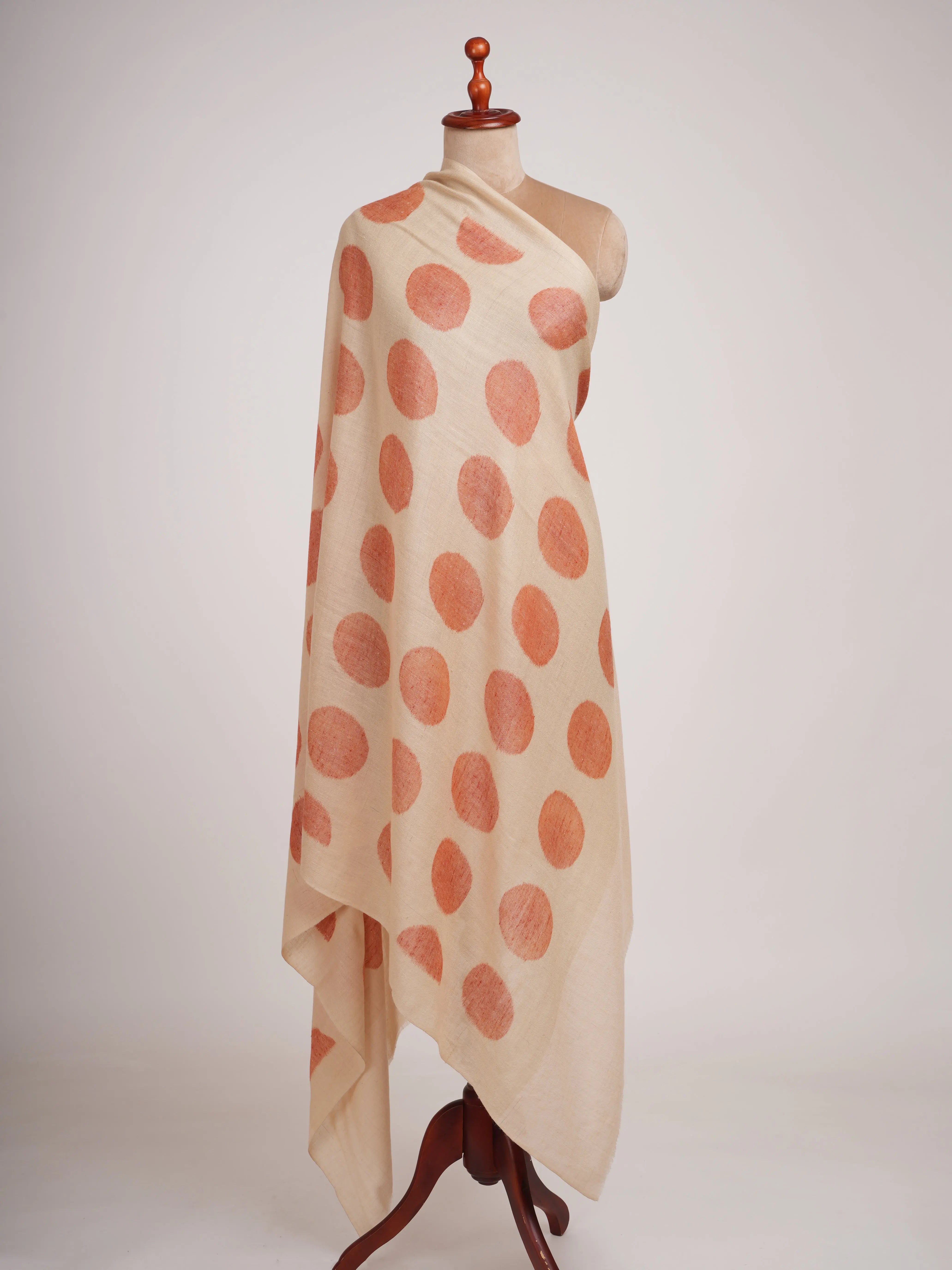Polka Dots Space Dye Pashmina Wrap Shahkaar