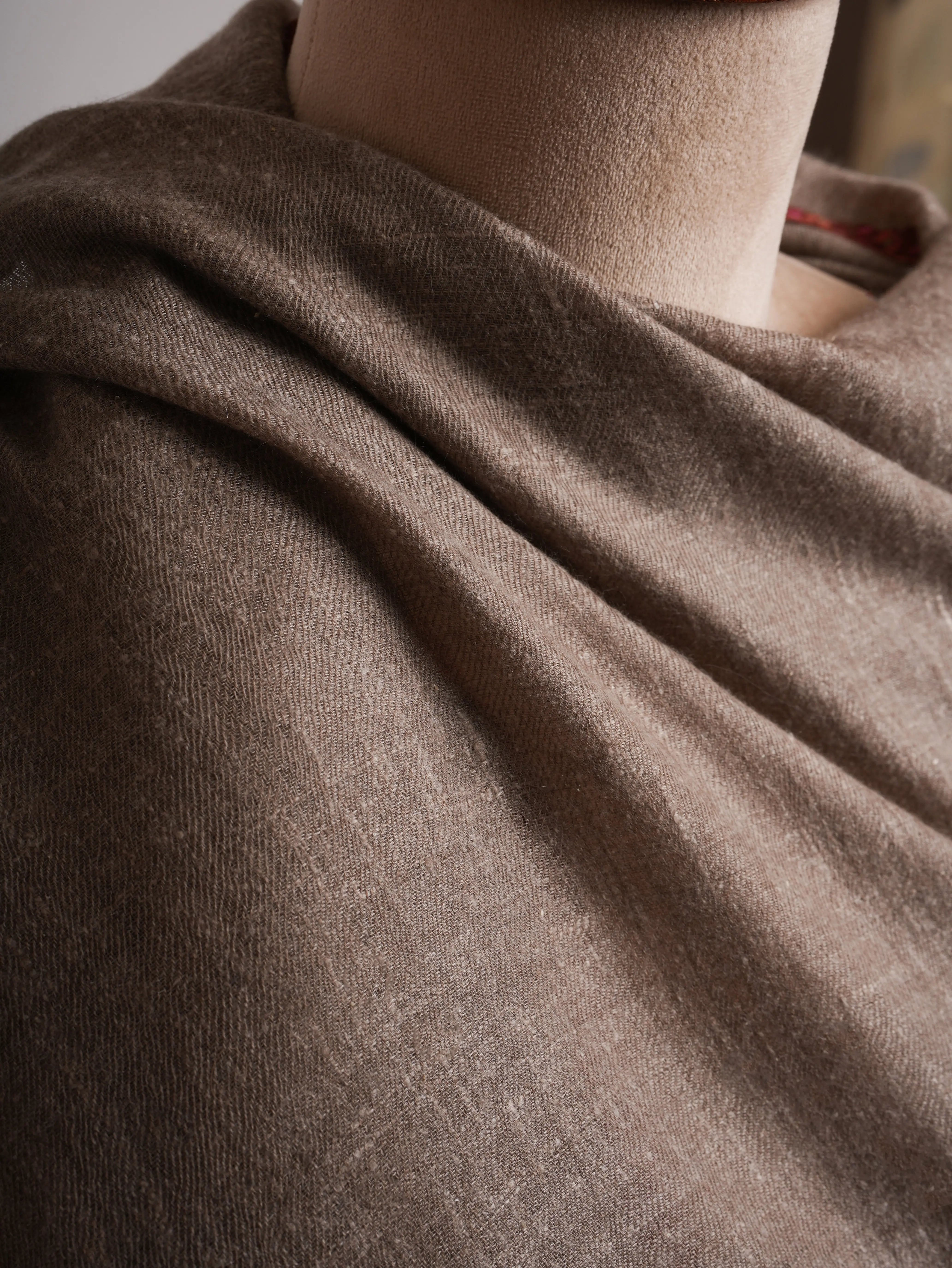 Toosh Color Bail Embroidered Cashmere Scarf Shahkaar