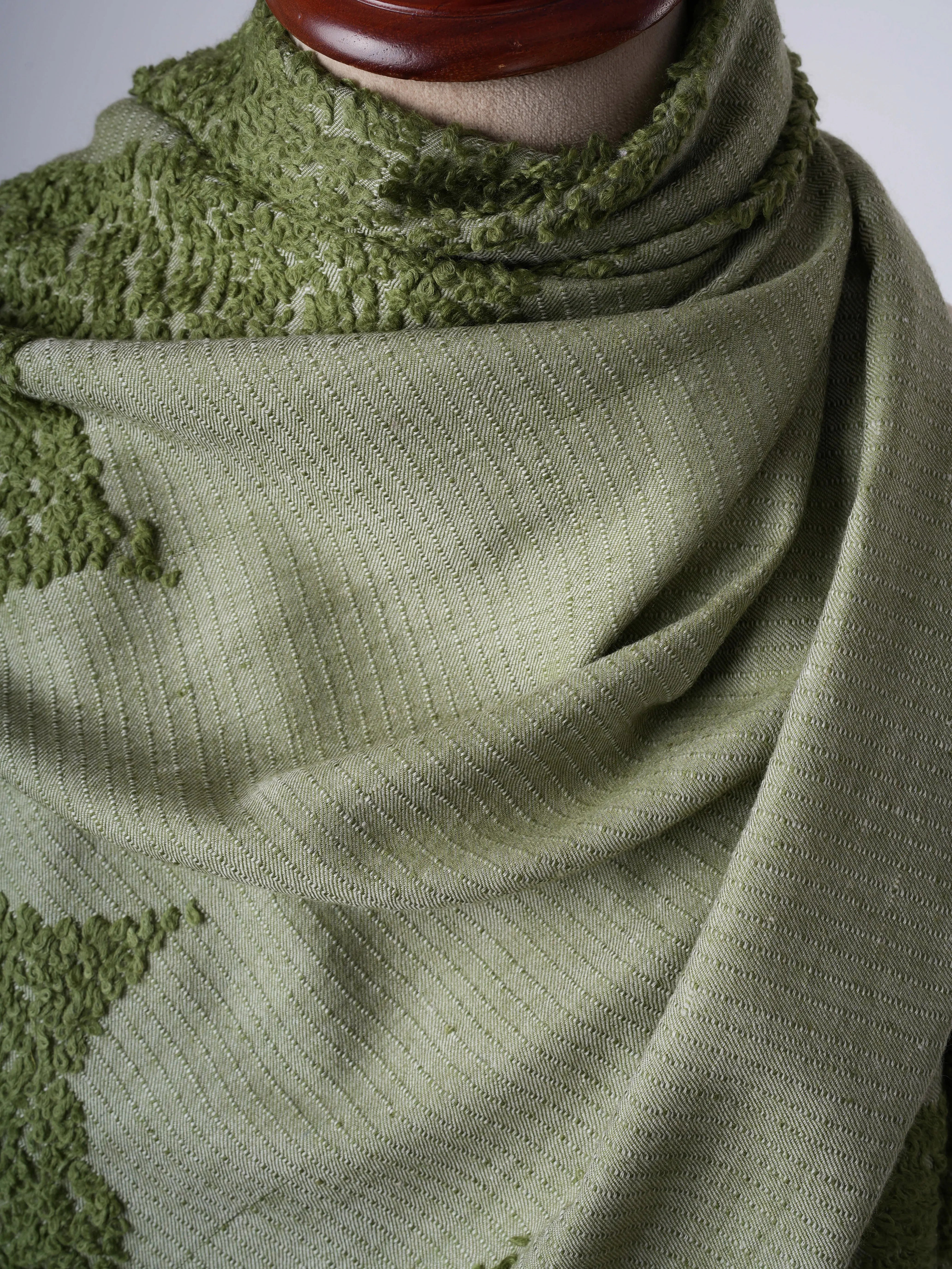 Towel Weave Handwoven Authentic Pashmina Shawl – Soft Timeless Luxury Shahkaar