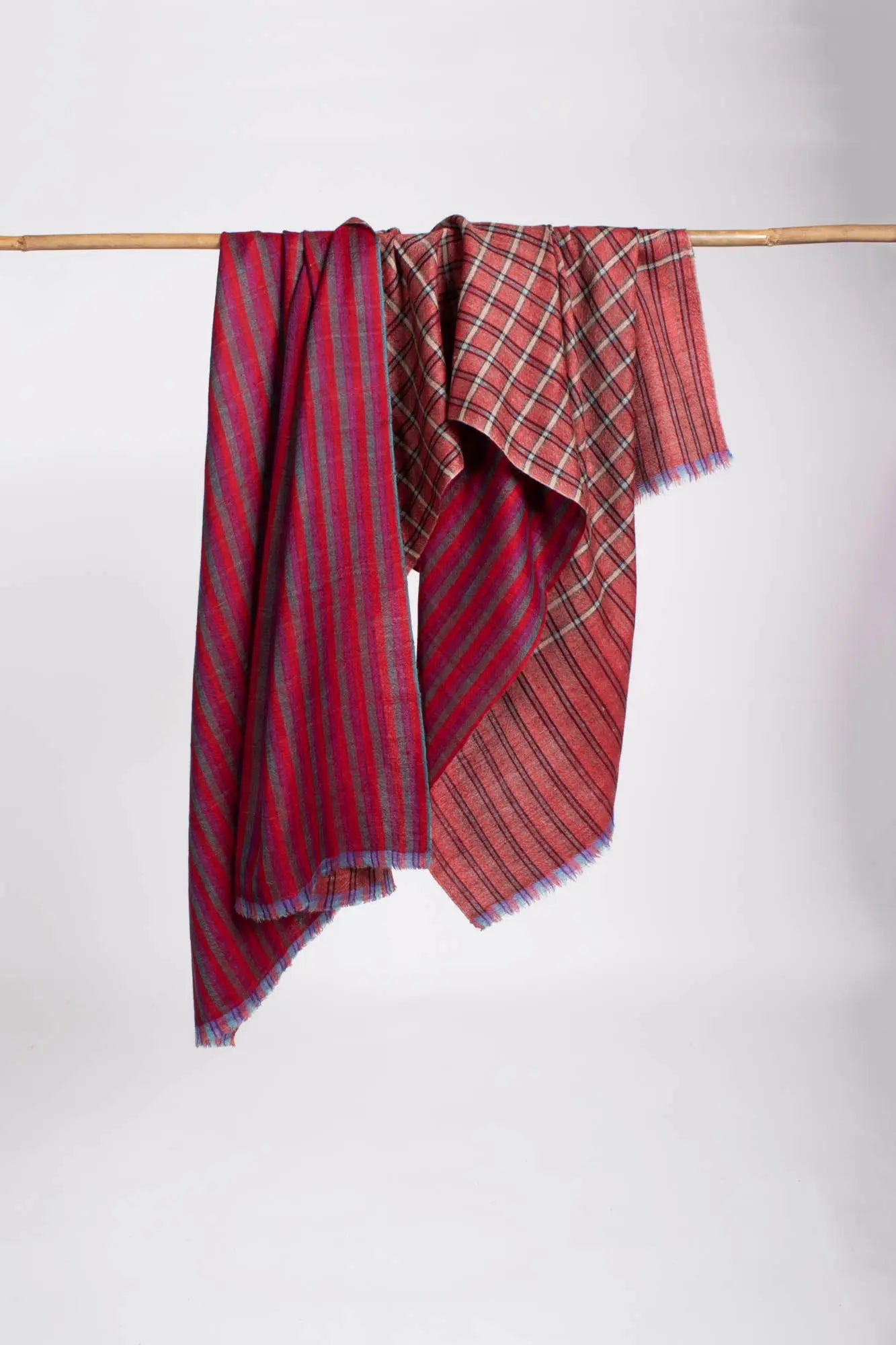 Two Leaves Dual Shade Pashmina Shawl - CLIFTON Shahkaar
