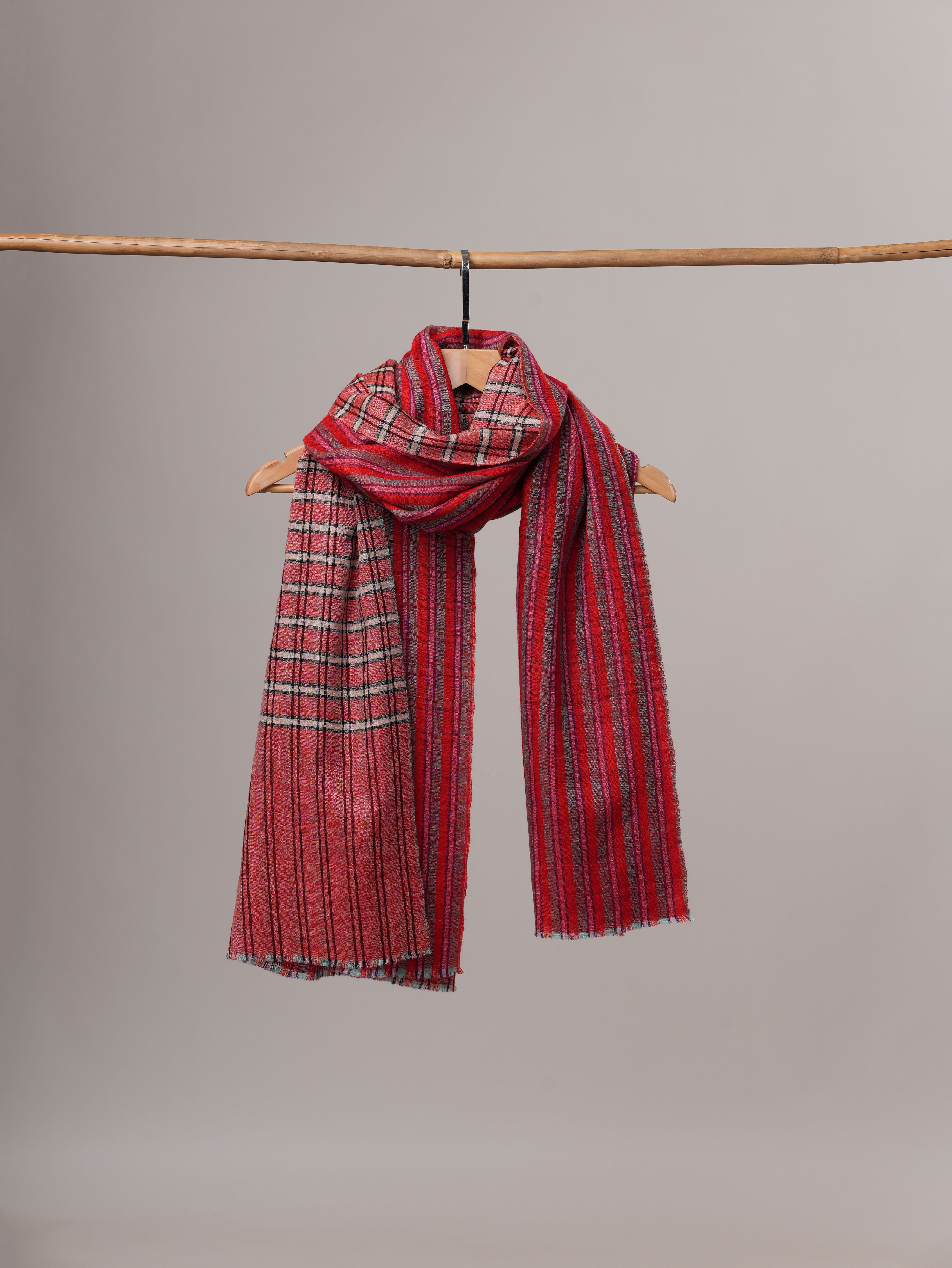 Two Leaves Dual Shade Pashmina Shawl - CLIFTON Shahkaar