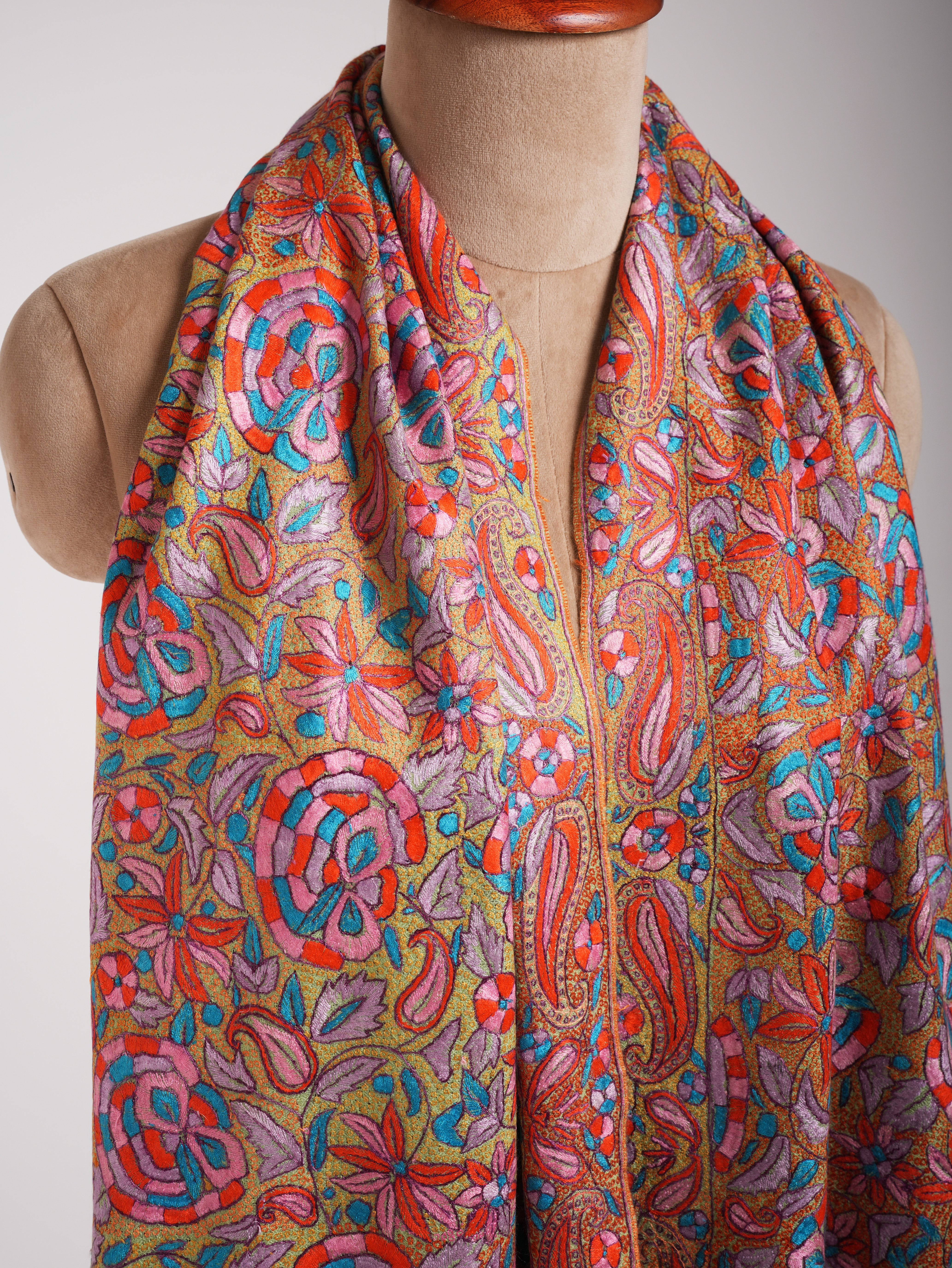 Papermachie Jamavar Handwoven Cashmere Scarf
