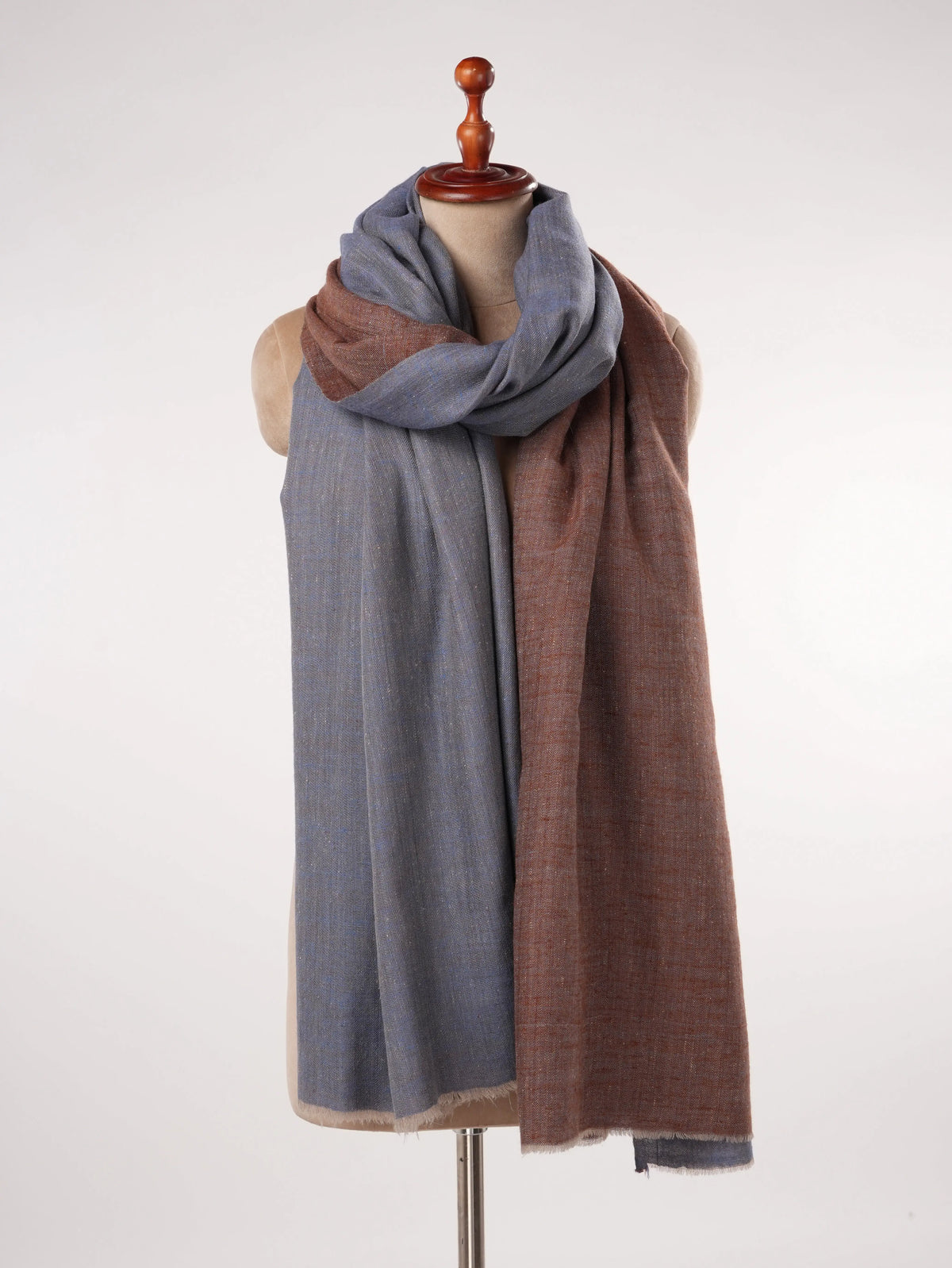 Dual Tone Oversized Handwoven Original Pashmina Shawl