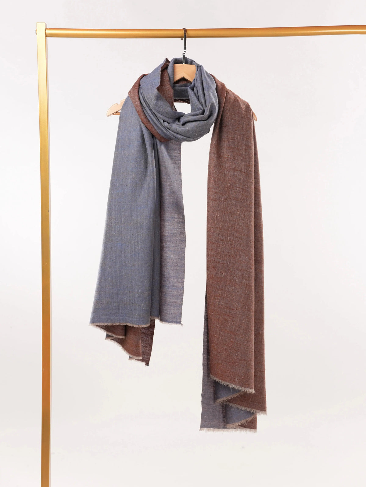 Dual Tone Oversized Handwoven Original Pashmina Shawl