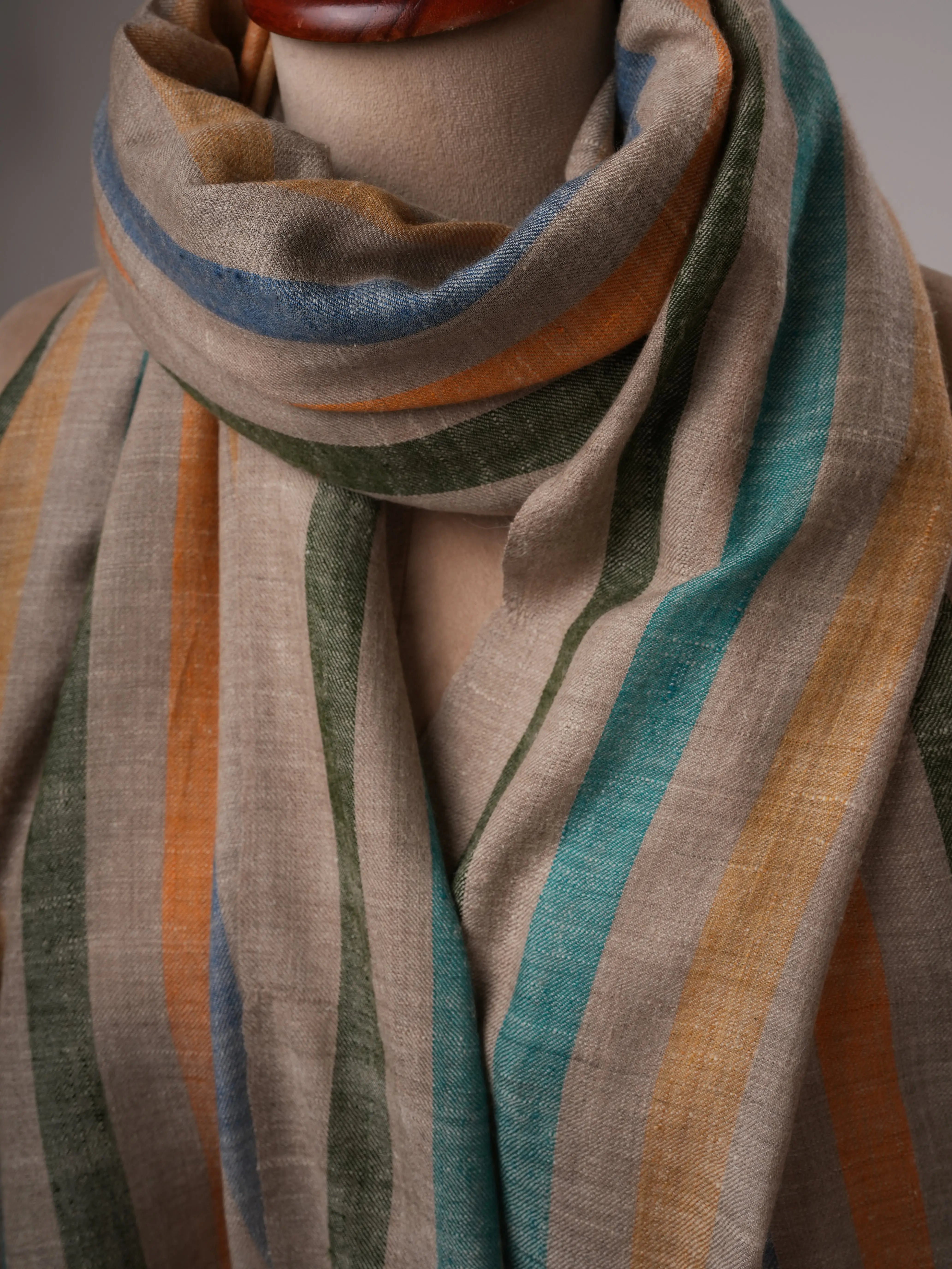 Baby Soft Black Handloom Pashmina Shawl with Red End Detailing Shahkaar