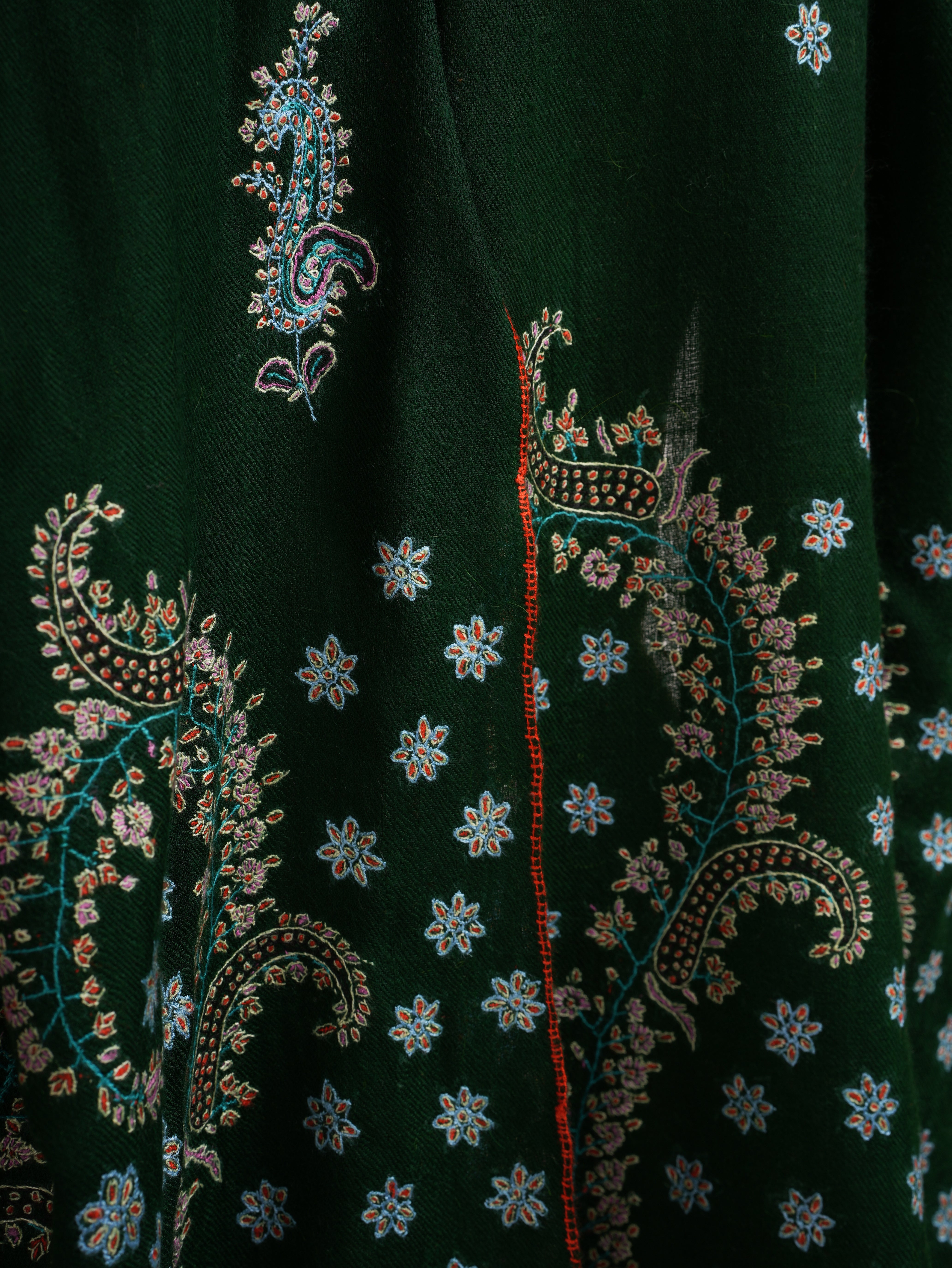Bottle Green Soft Premium Pashmina Shawl