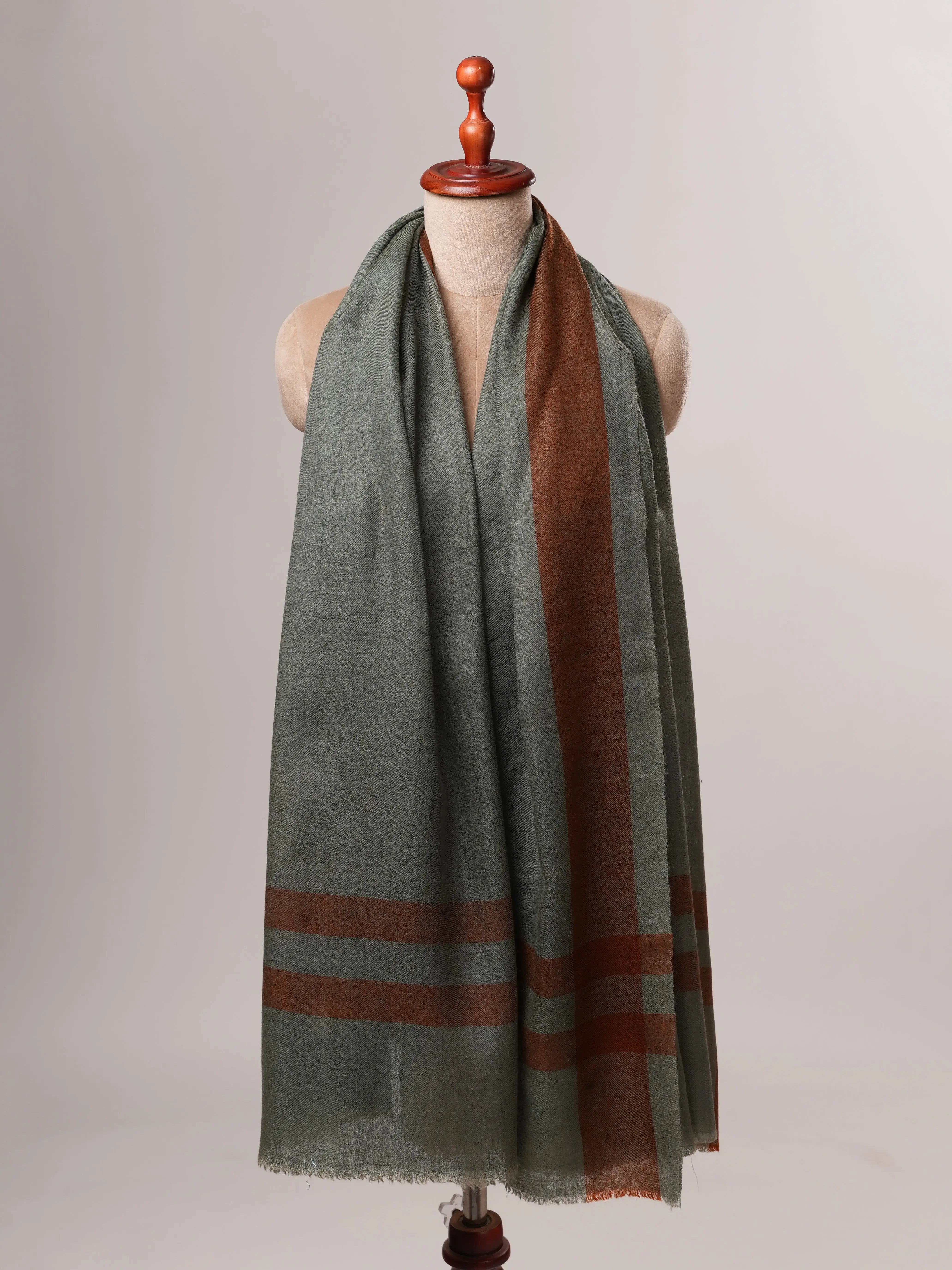 Modern Handwoven Pashmina Shawl with Baby Soft Texture Shahkaar