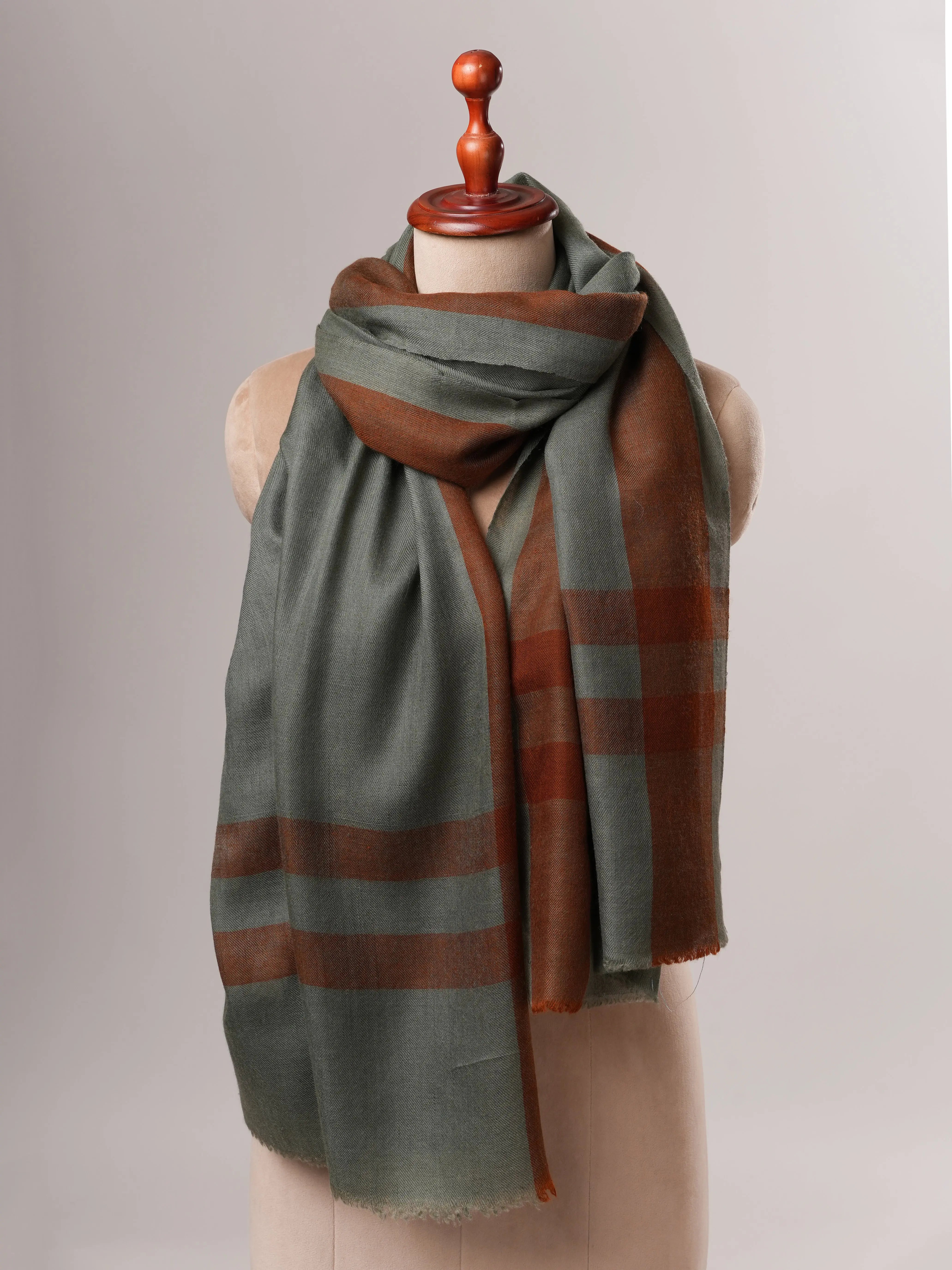 Modern Handwoven Pashmina Shawl with Baby Soft Texture Shahkaar