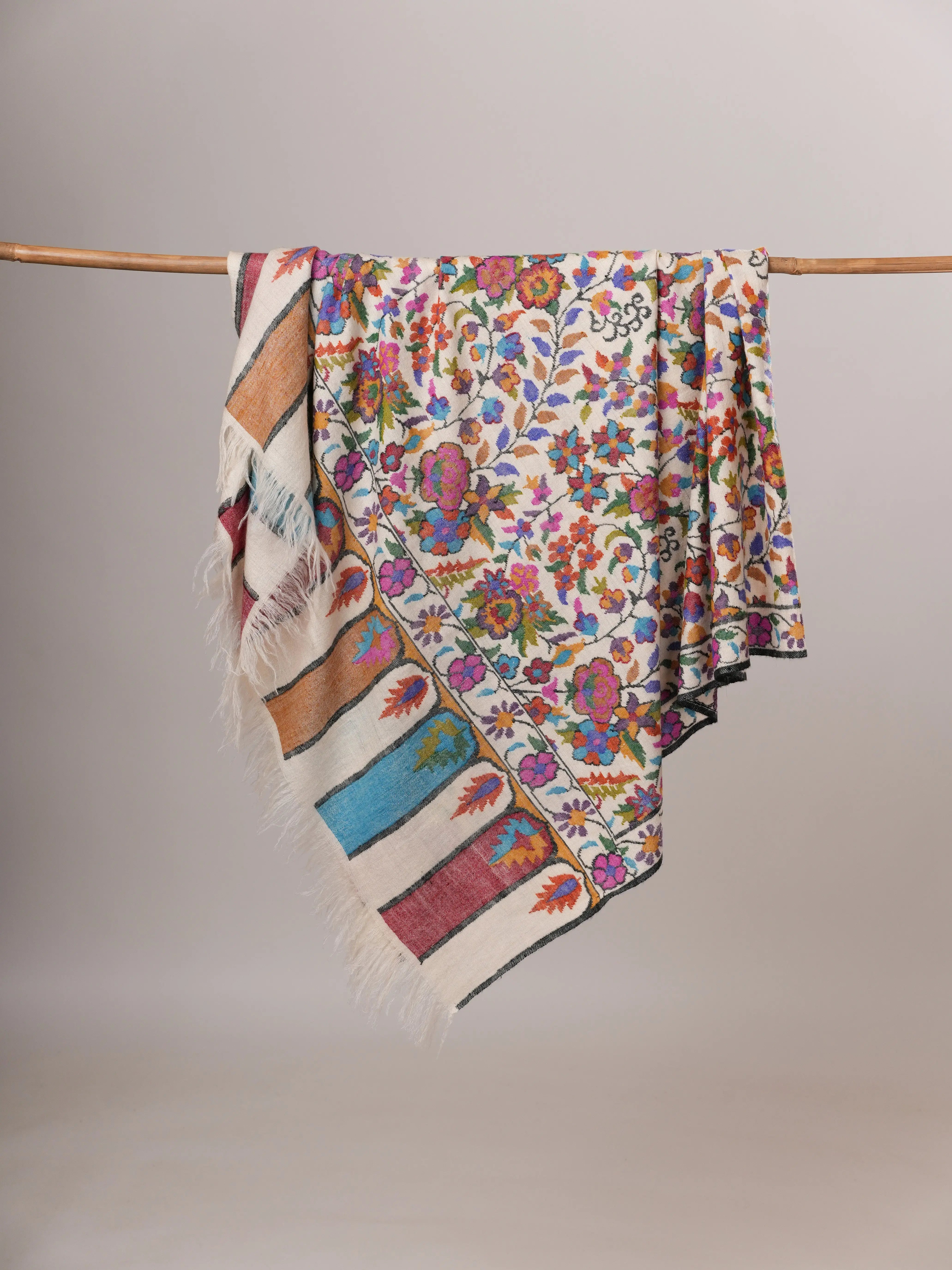 Handspun Handwoven Kani Pure Pashmina Shawl Shahkaar Global