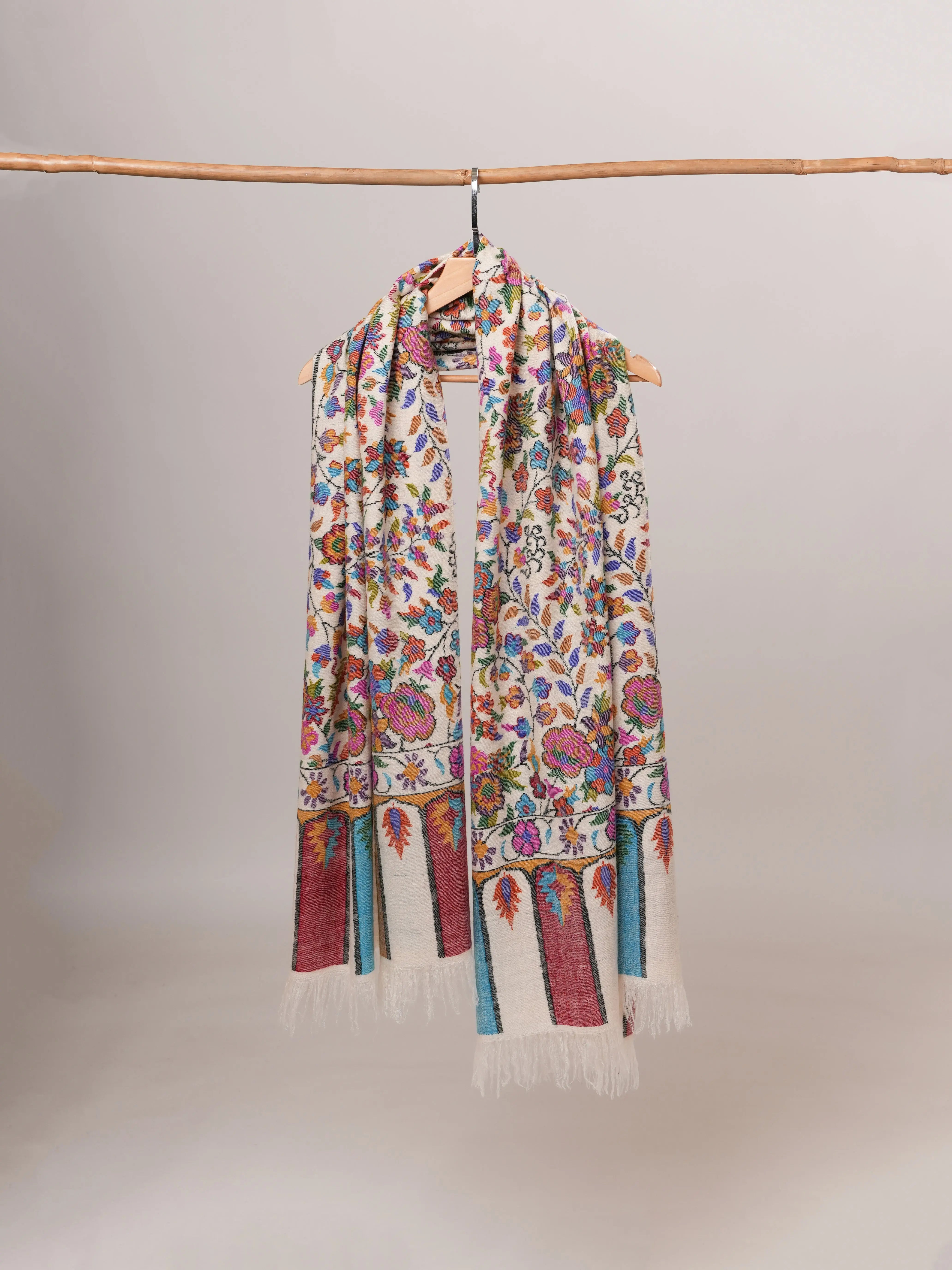 Handspun Handwoven Kani Pure Pashmina Shawl Shahkaar Global