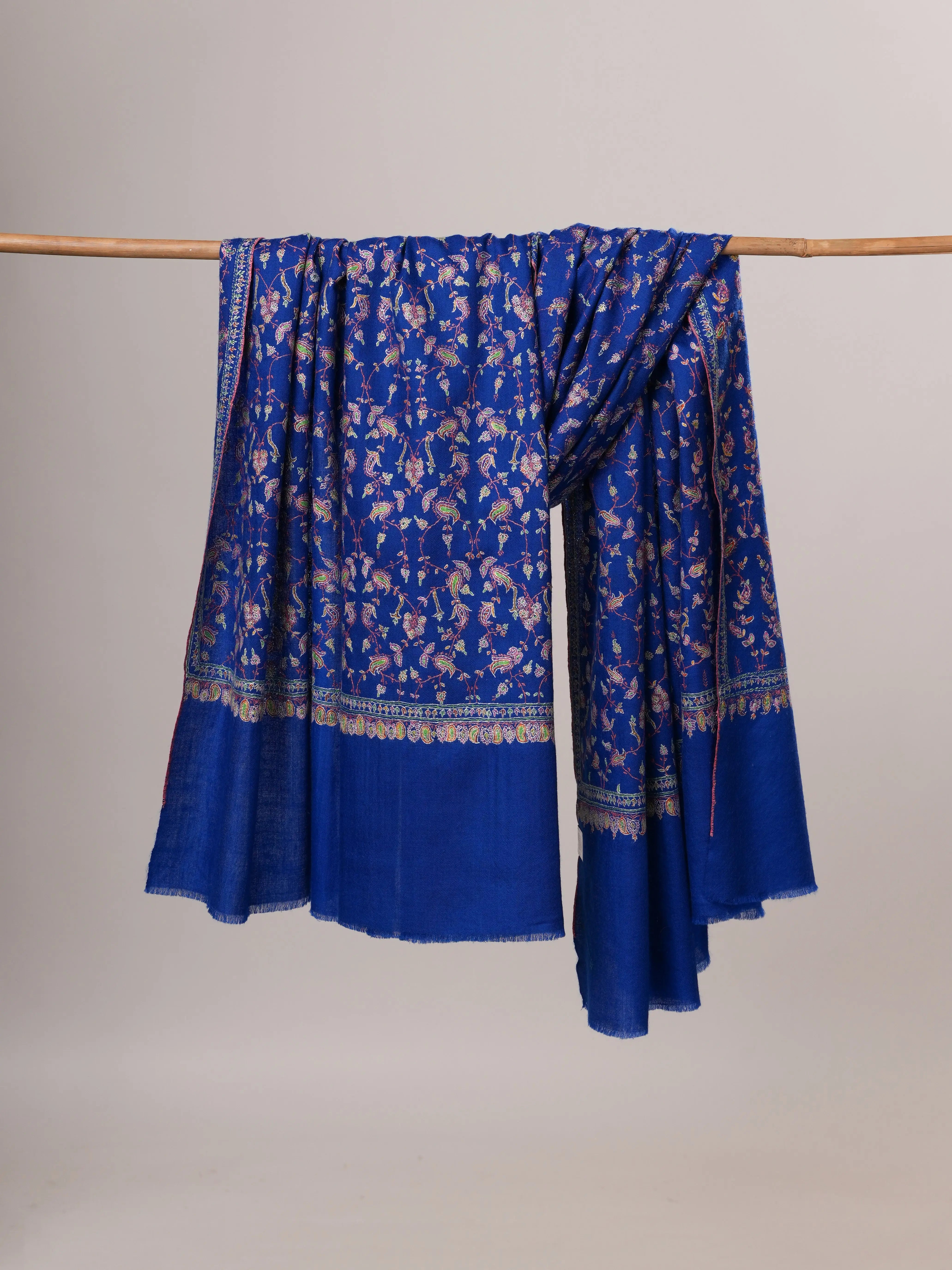 Hand Embroidered All Over Jali Pure Pashmina Shawl Shahkaar Global