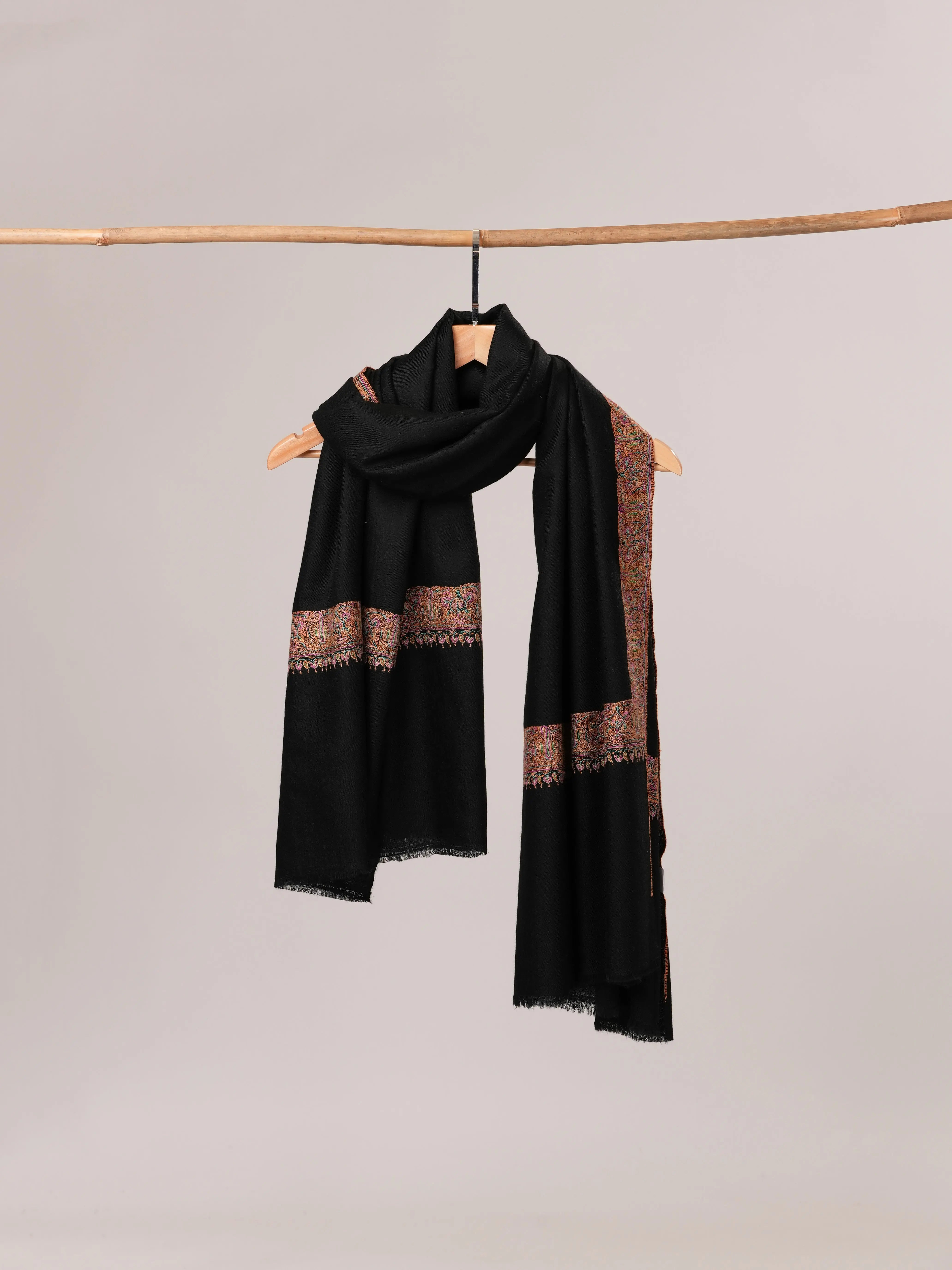 Classic Neemdaur Hand Embroidered Pure Pashmina Shawl Shahkaar.com