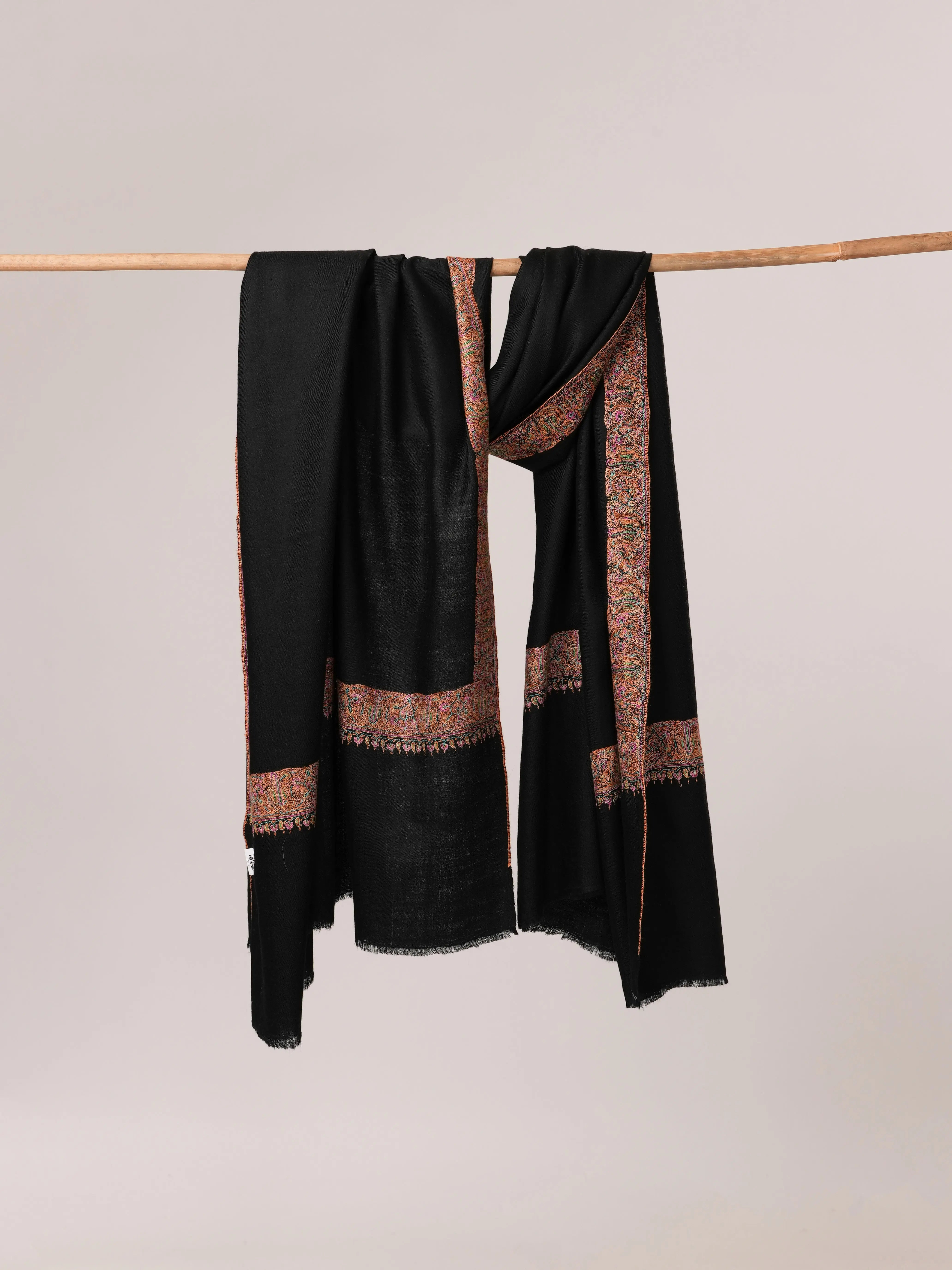 Classic Neemdaur Hand Embroidered Pure Pashmina Shawl Shahkaar.com