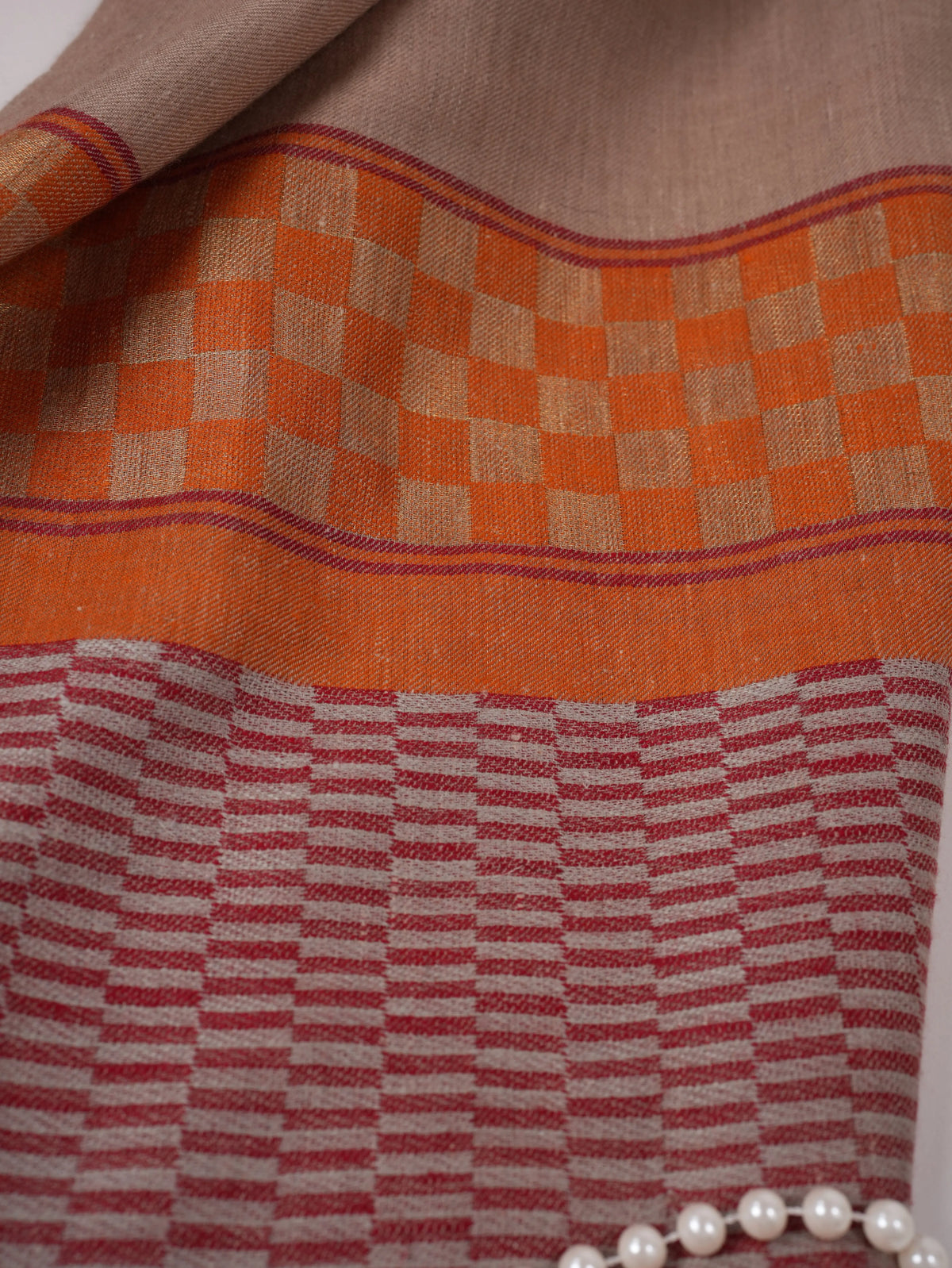 Contemporary Handwoven Authentic Pashmina Shawl