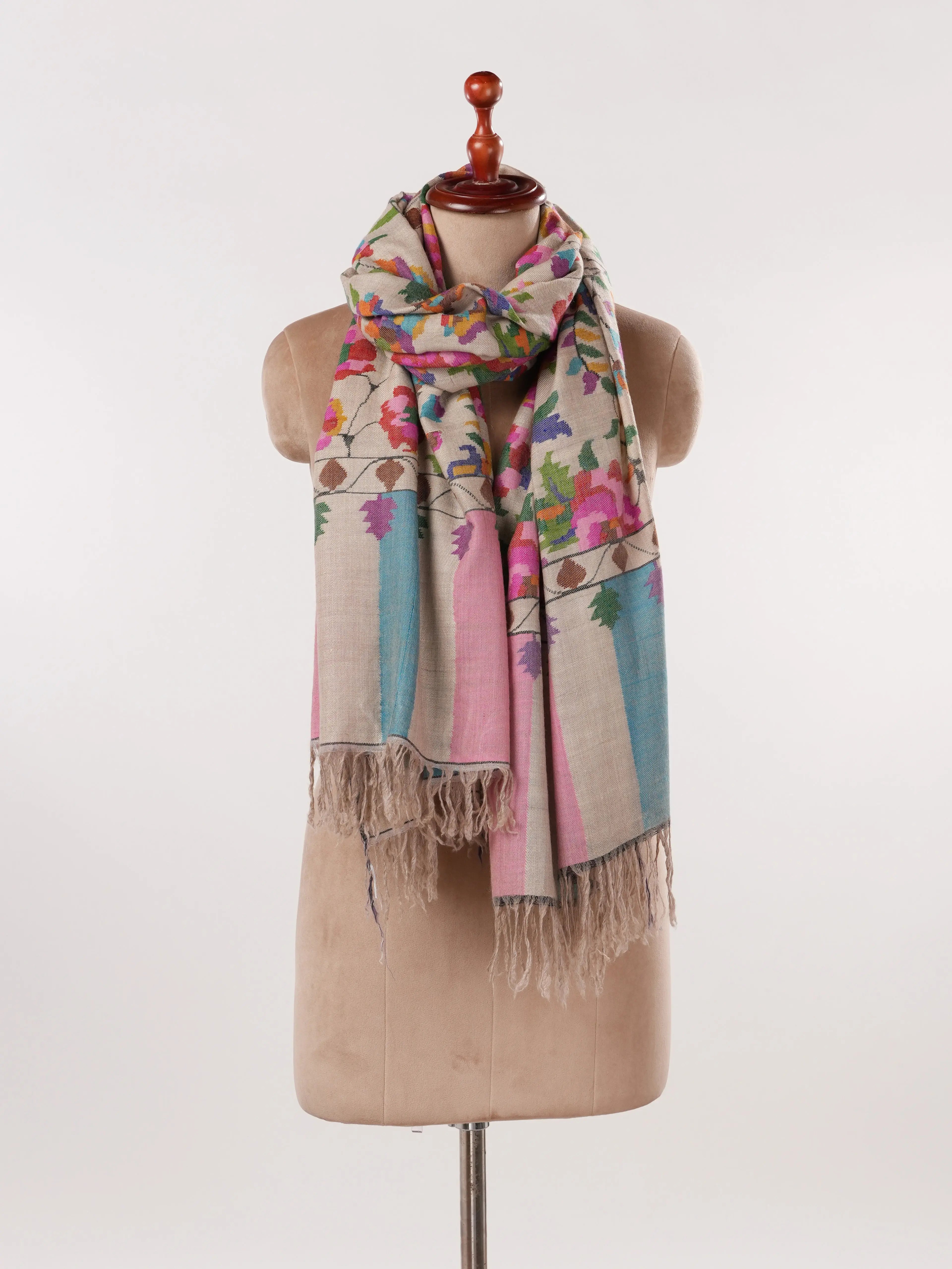 Kani Handwoven Original Pashmina Shawl for a Heritage Look Shahkaar.com