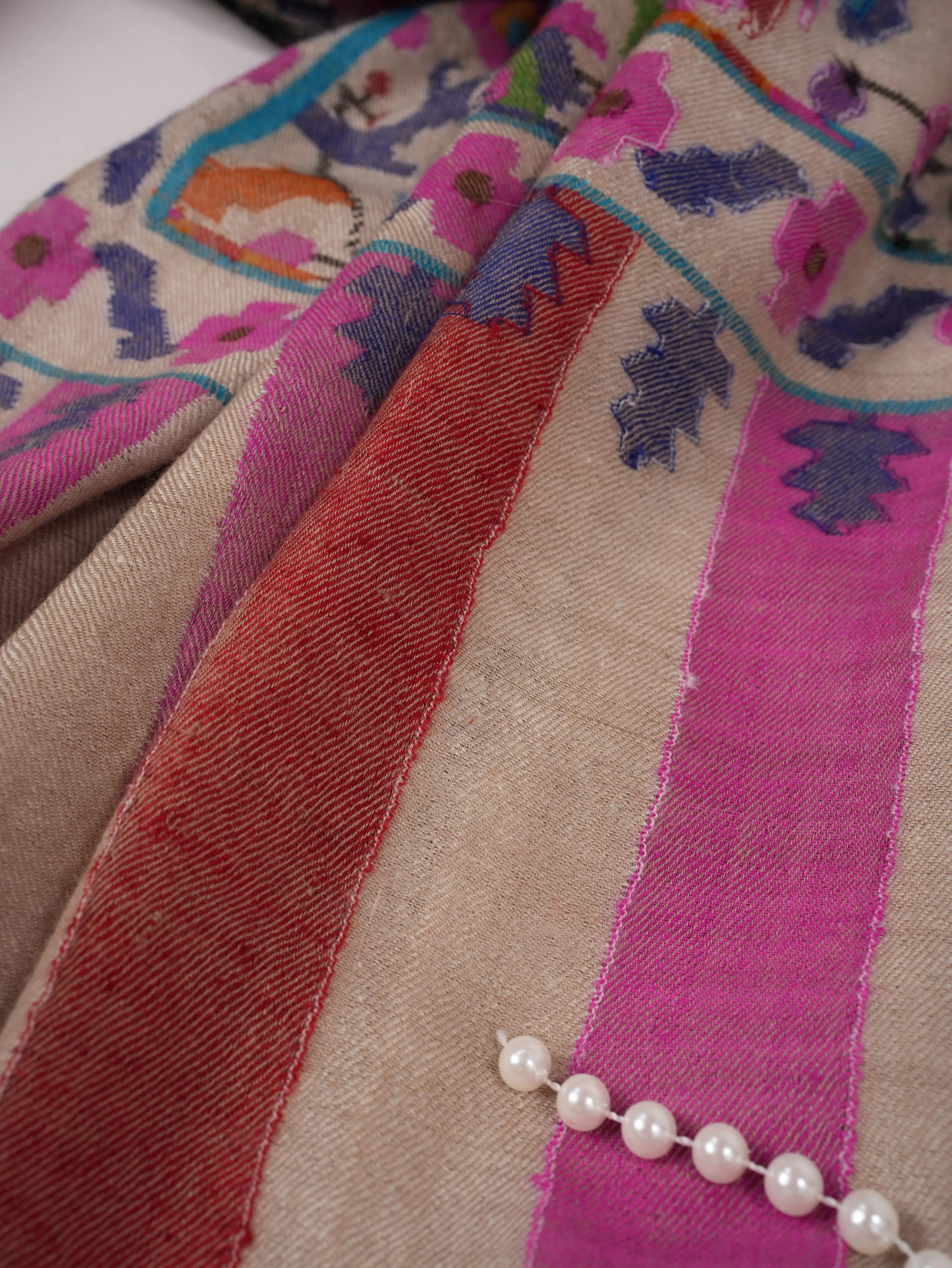 Kani Elegant Handwoven Pashmina Dress Shawl Shahkaar.com