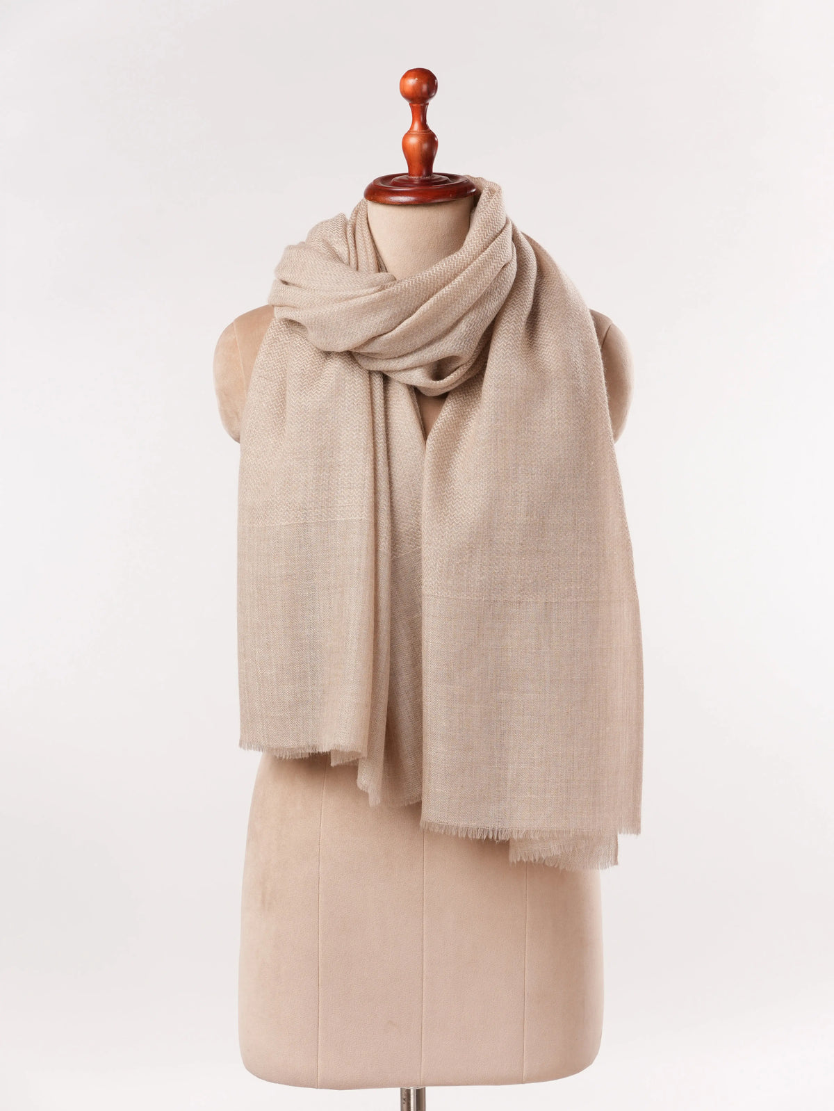 Half Diamond Woven Handwoven Classic Pashmina Shawl