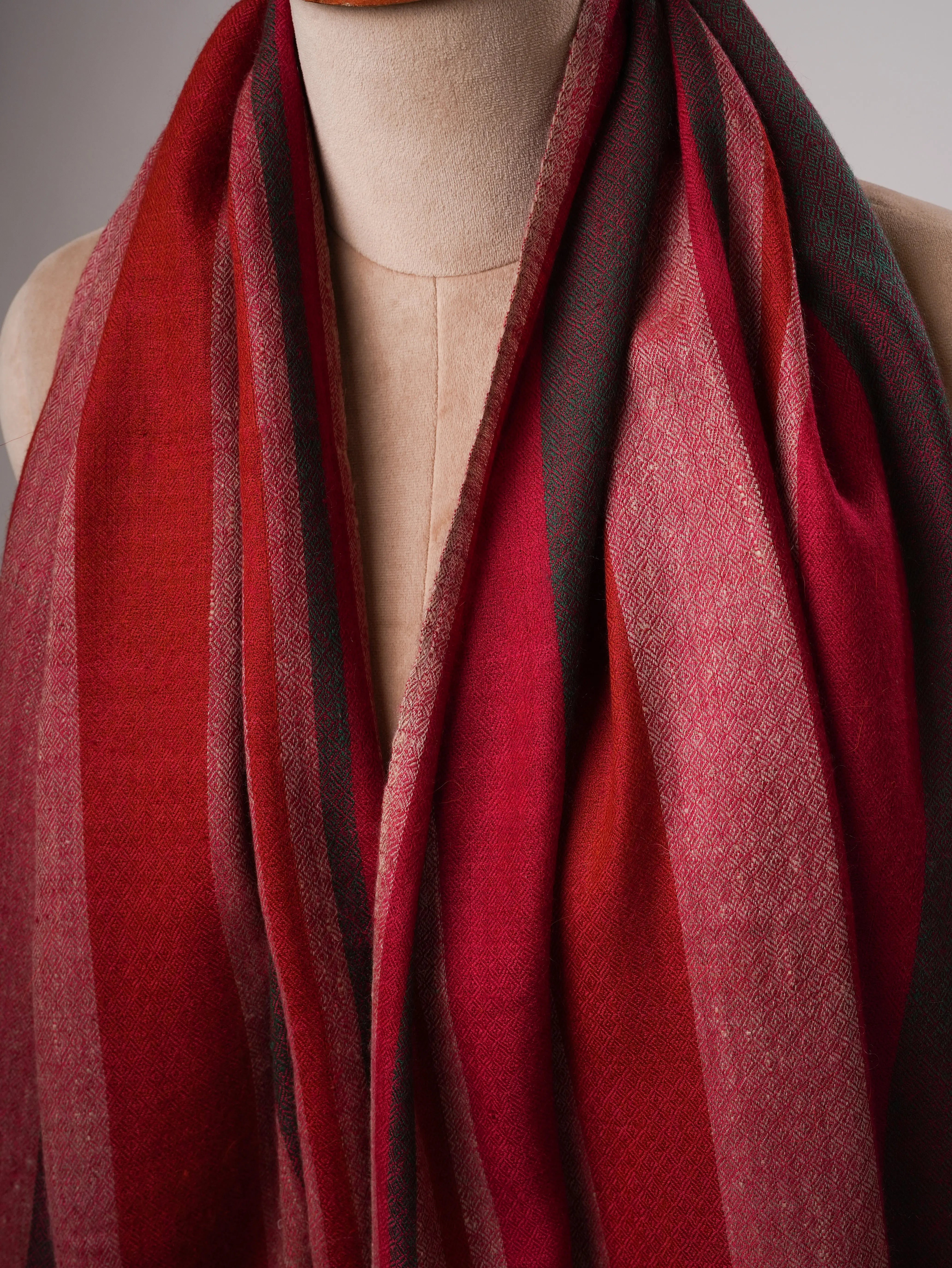 Contemporary Handloomed Baby Soft Pashmina Shawl Shahkaar