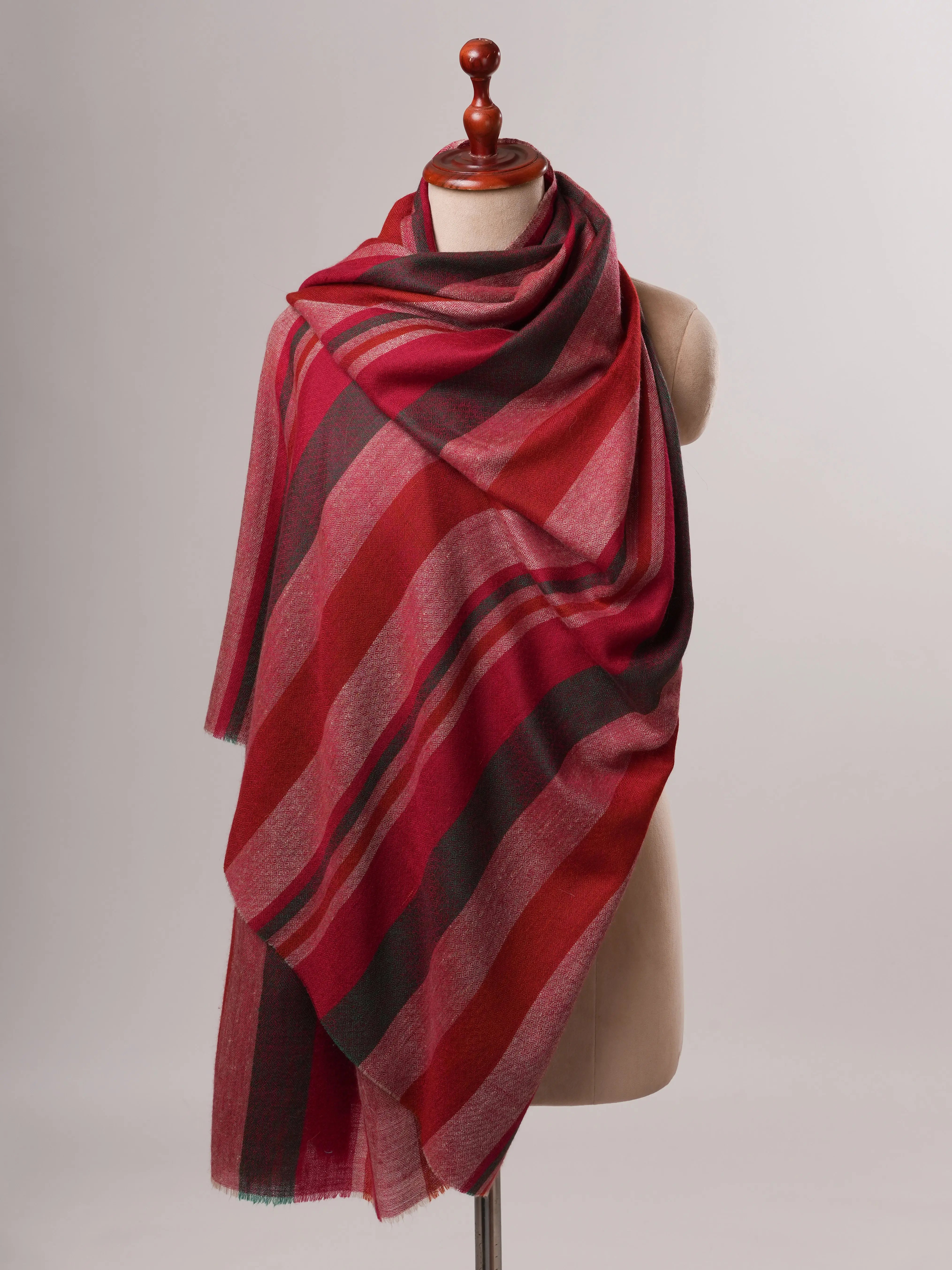 Contemporary Handloomed Baby Soft Pashmina Shawl Shahkaar