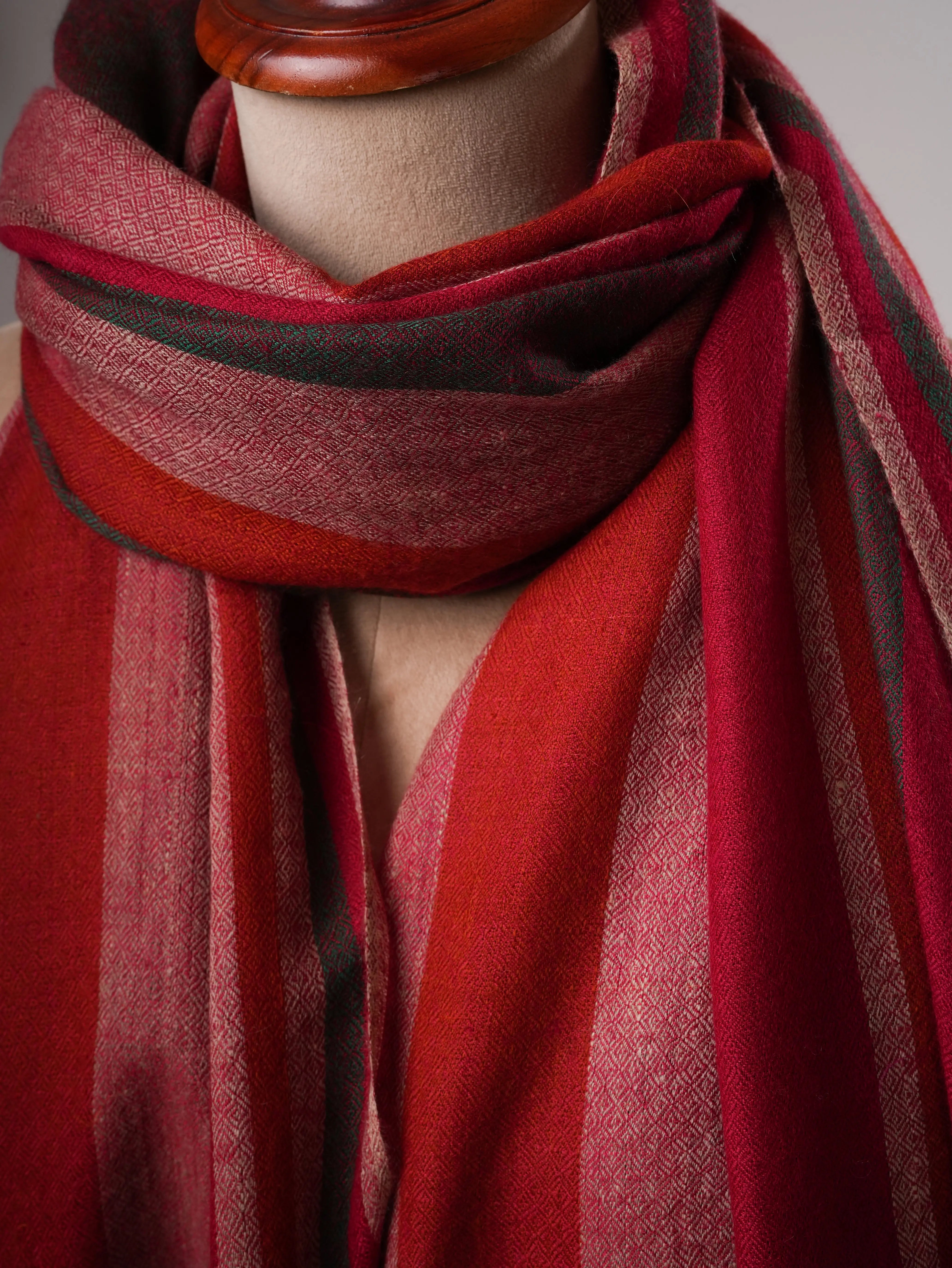 Contemporary Handloomed Baby Soft Pashmina Shawl Shahkaar