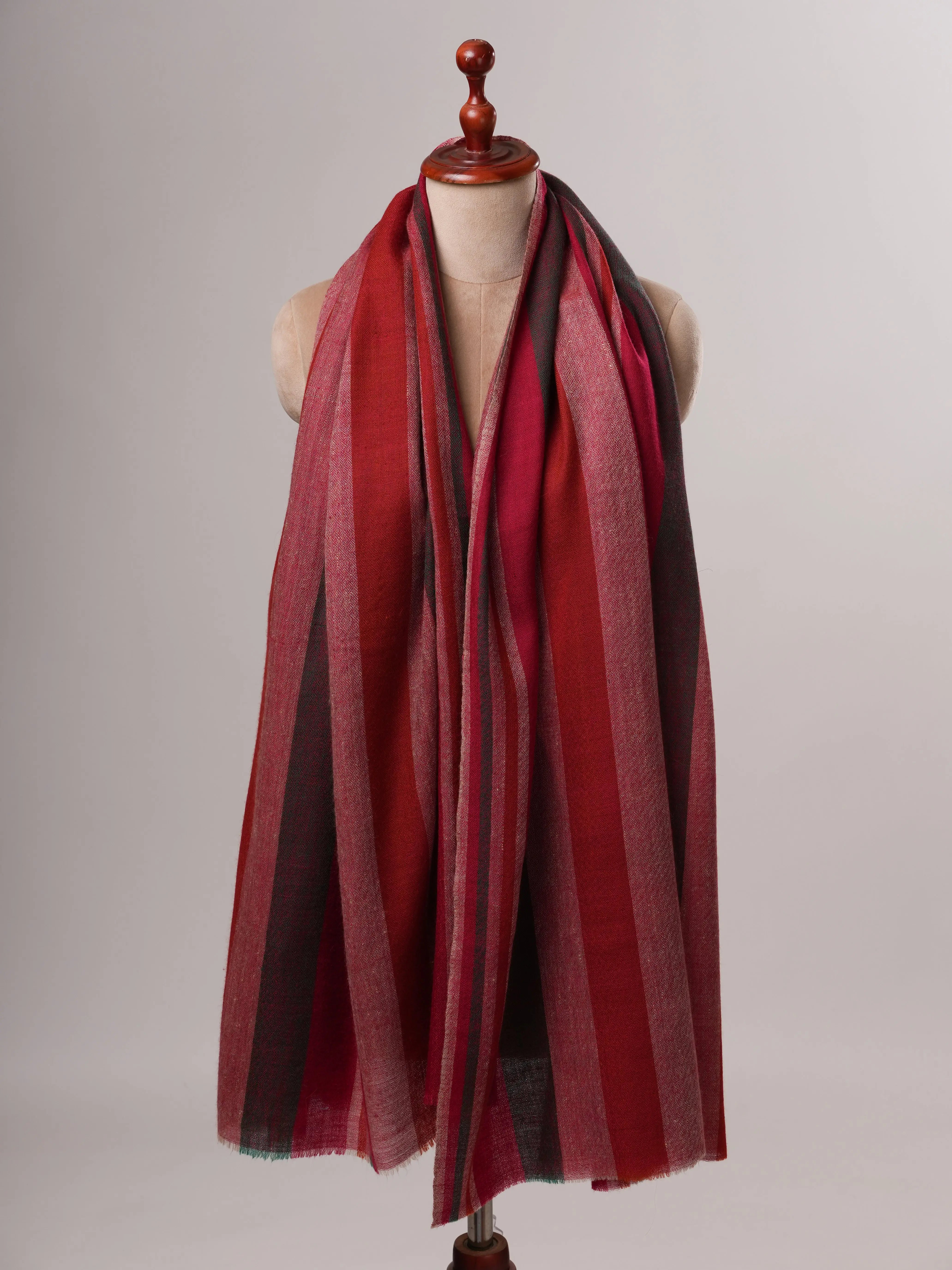 Contemporary Handloomed Baby Soft Pashmina Shawl Shahkaar