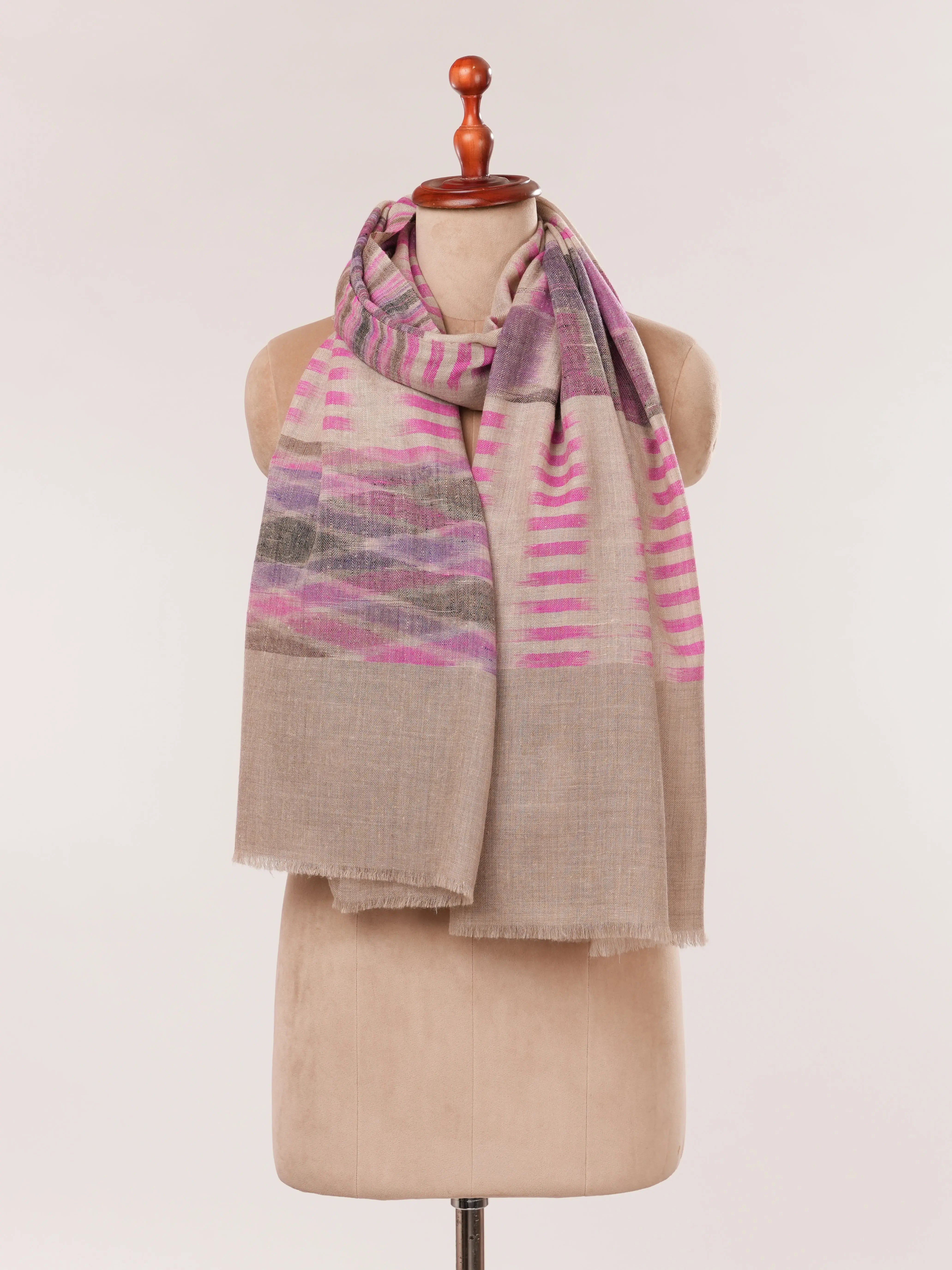Featherlight Handwoven Indian Cashmere Scarf Shahkaar.com