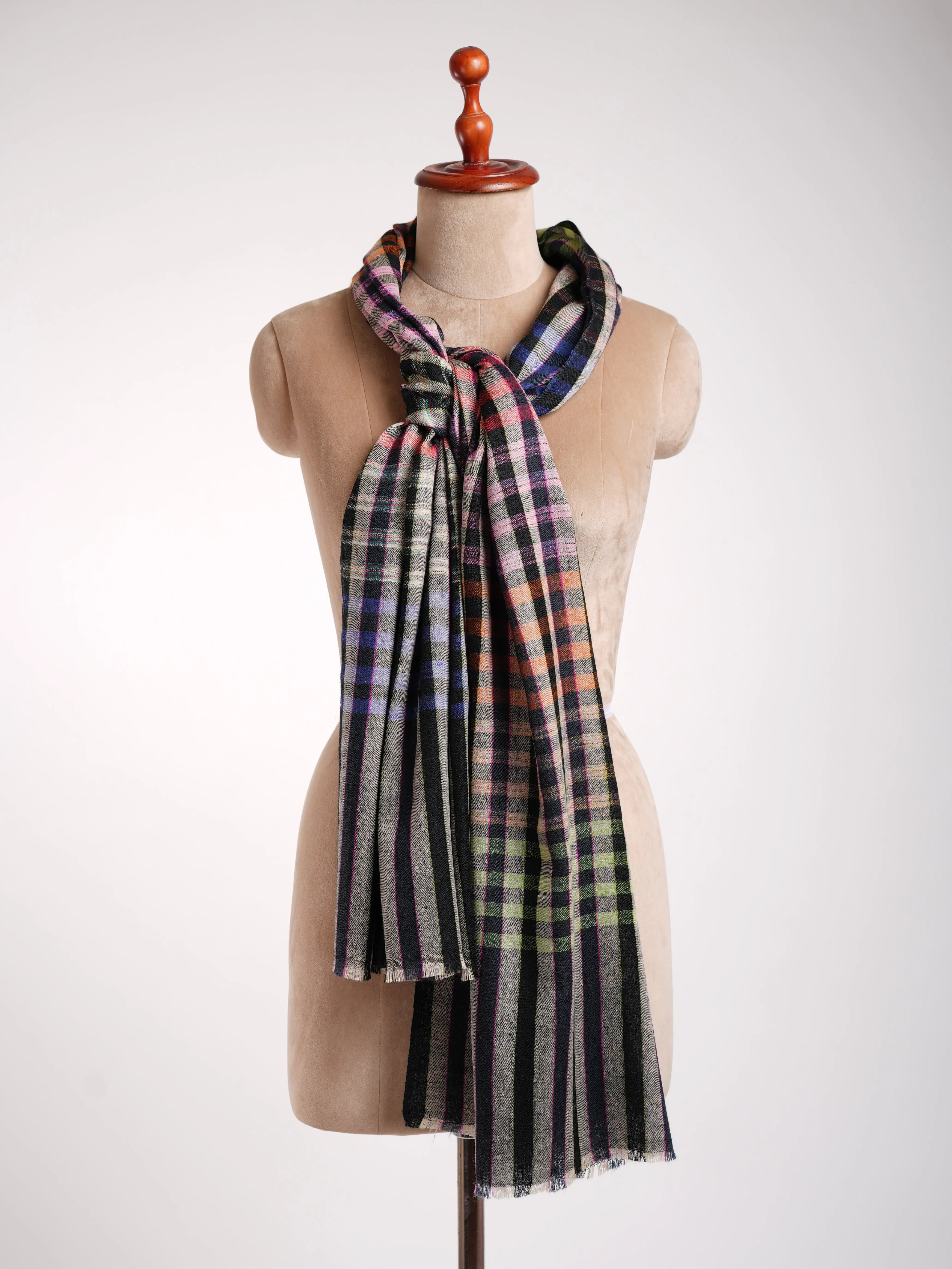 Baby Soft Contemporary Handwoven Cashmere Scarf Shahkaar
