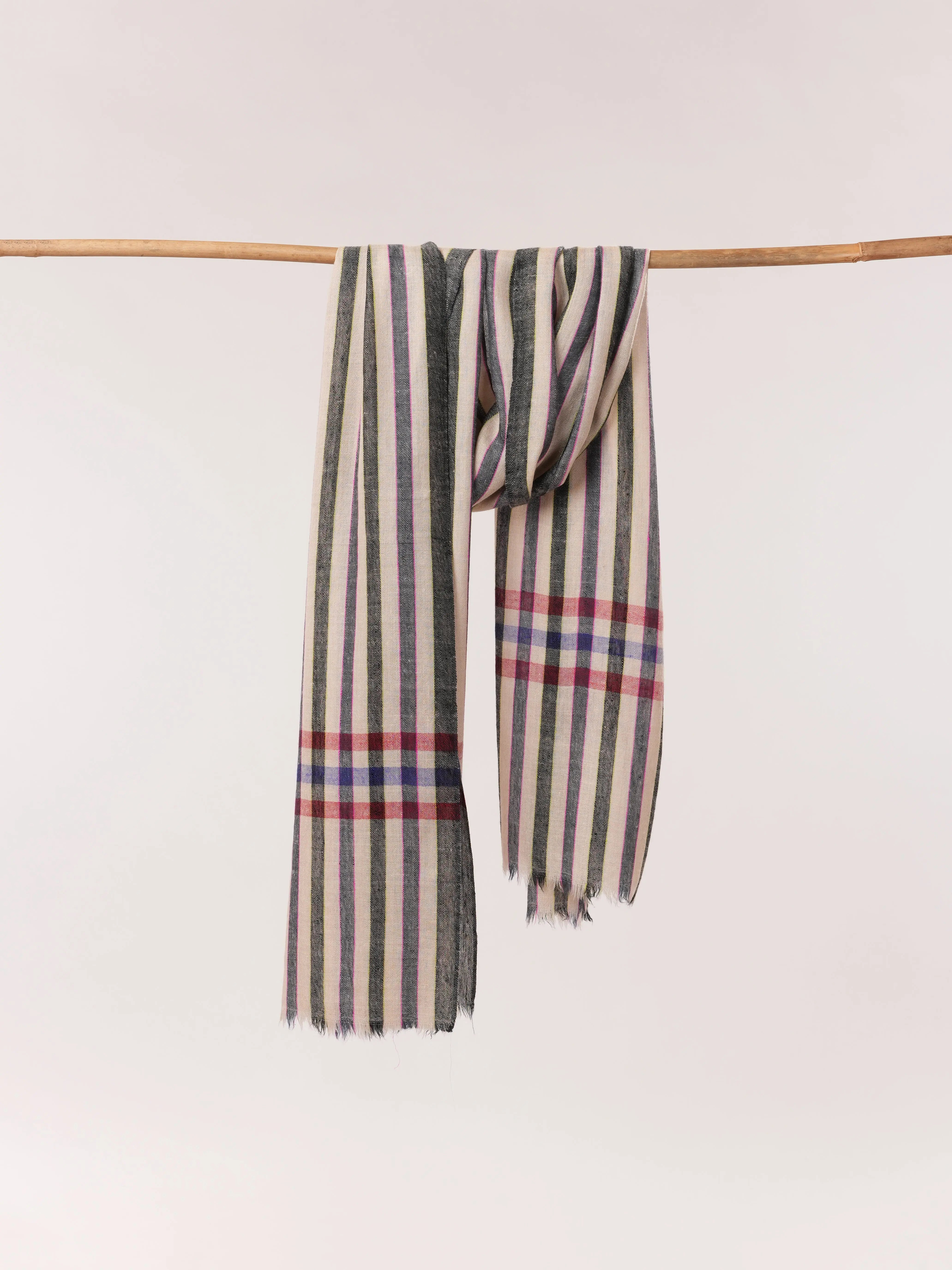 Featherlight Handwoven Baby Soft Indian Cashmere Scarf Shahkaar.com