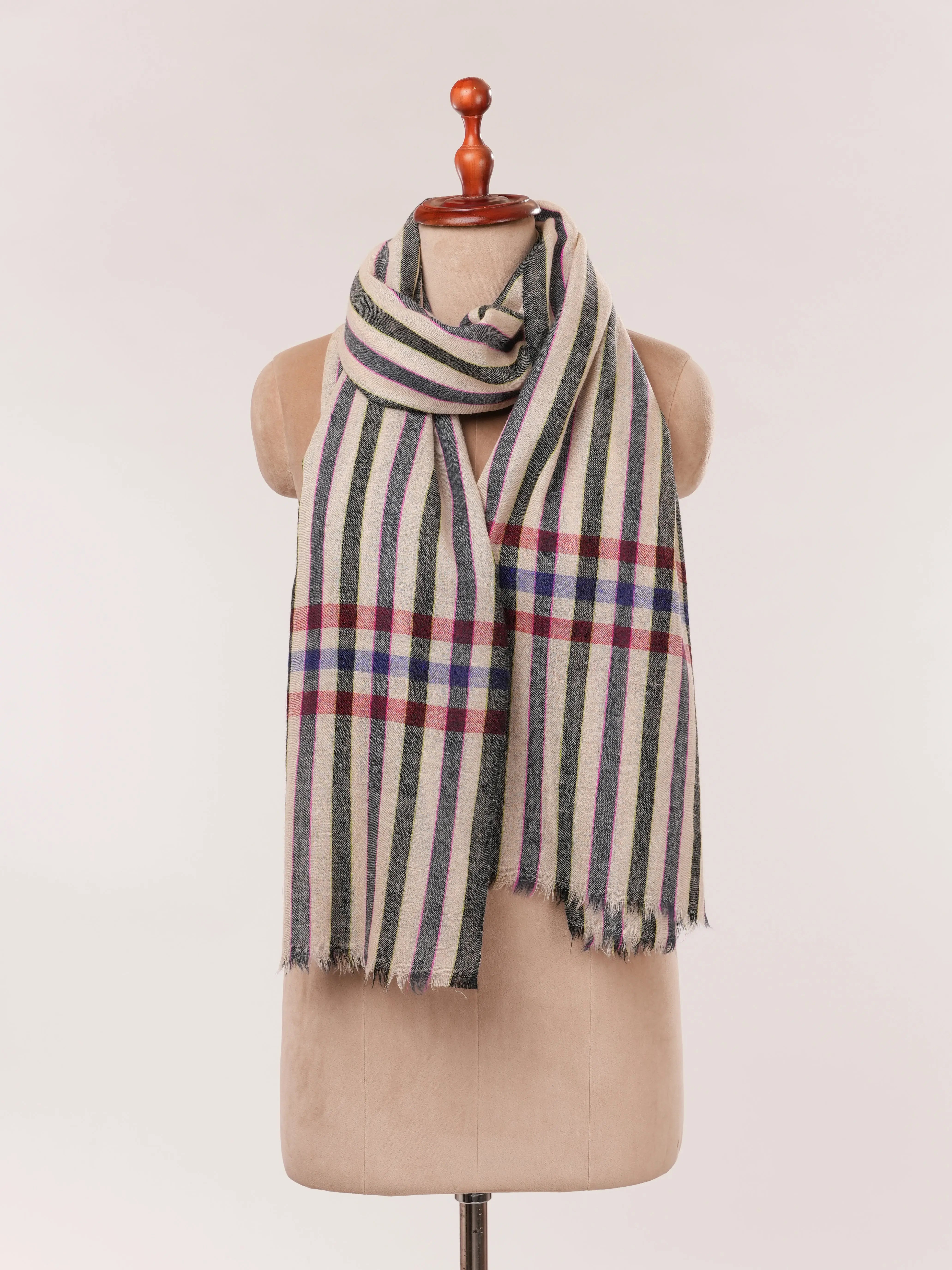 Featherlight Handwoven Baby Soft Indian Cashmere Scarf Shahkaar.com
