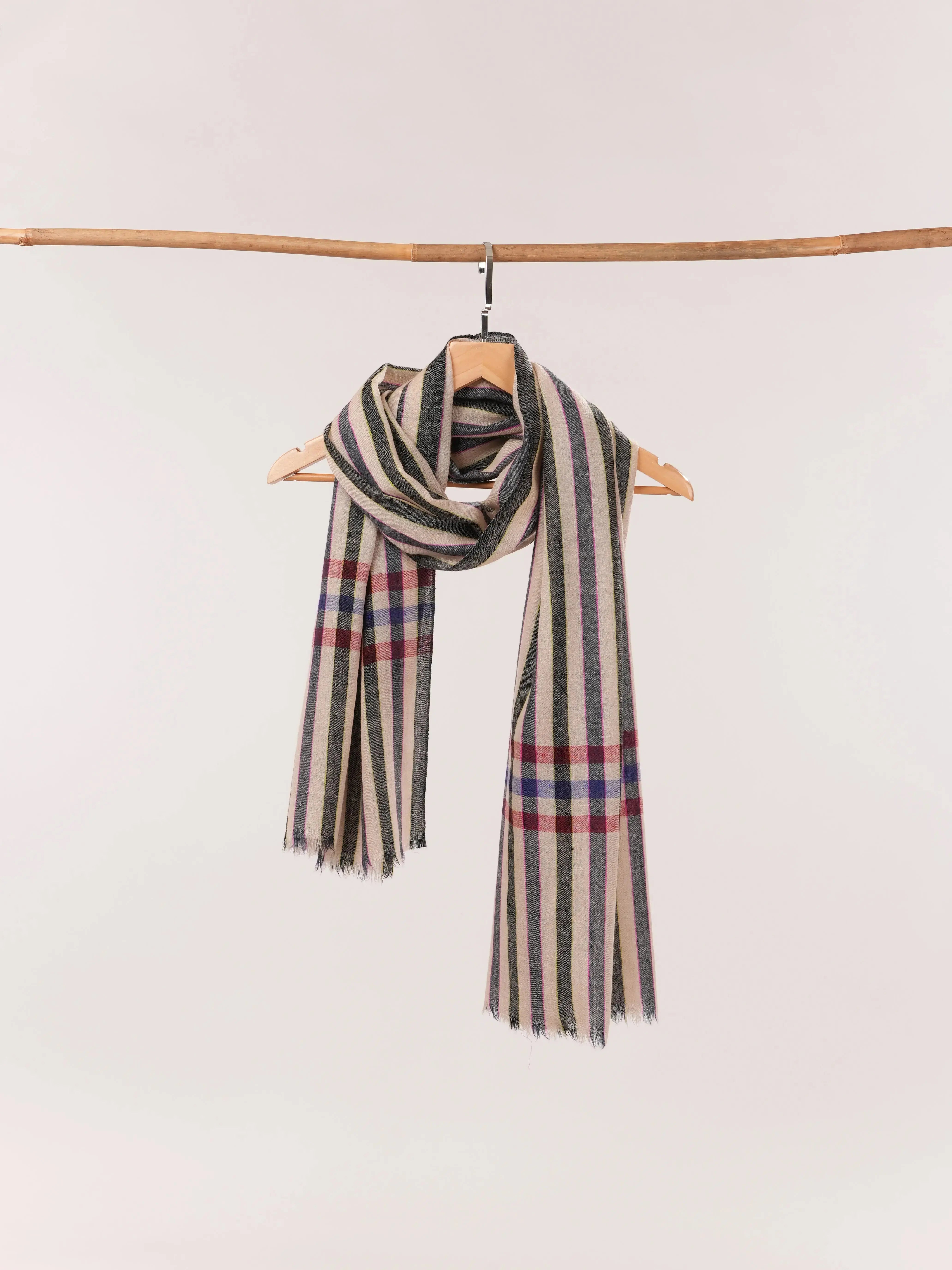 Featherlight Handwoven Baby Soft Indian Cashmere Scarf Shahkaar.com