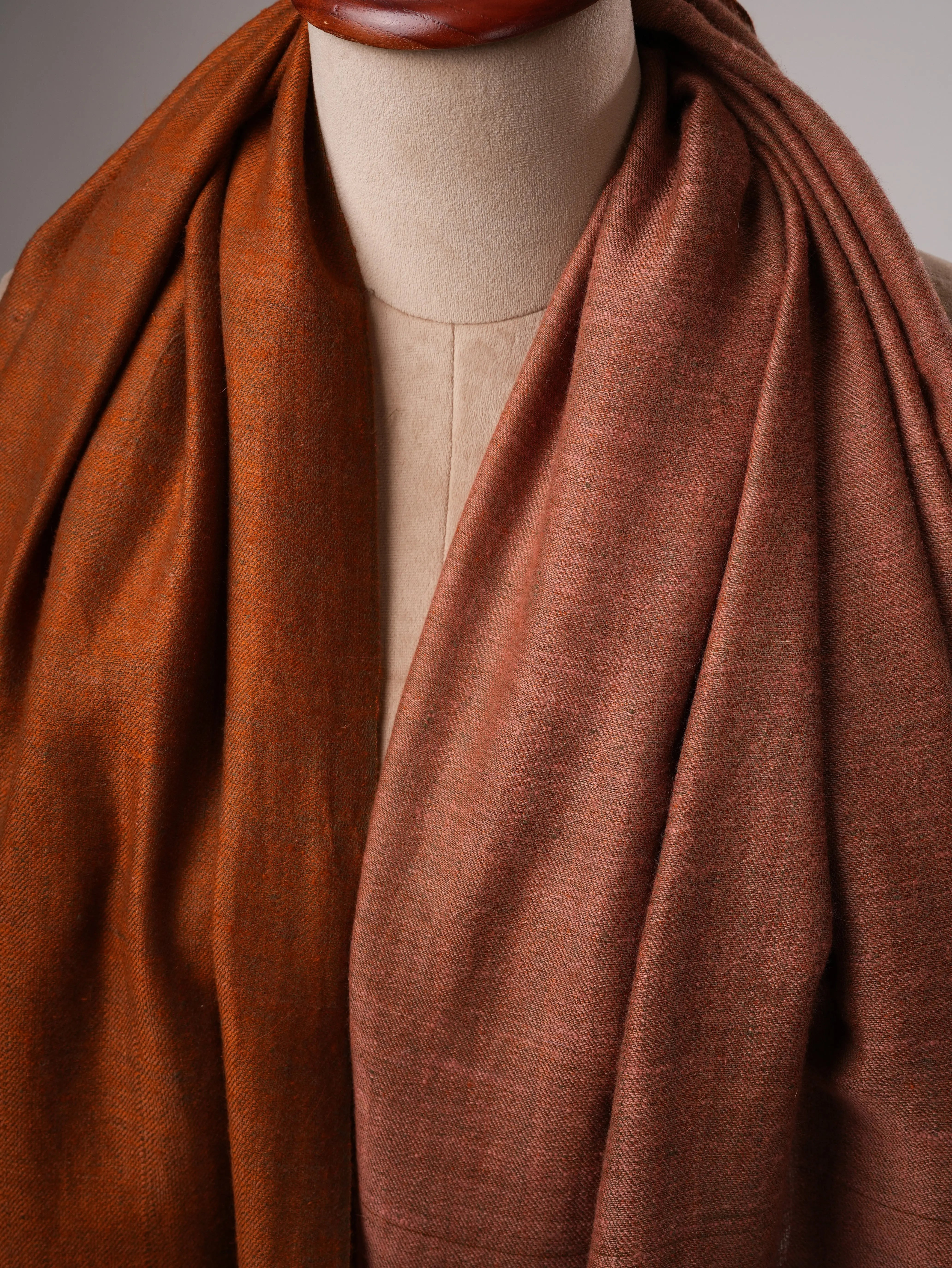 Authentic Dual Tone Handwoven Pashmina Shaw Shahkaar