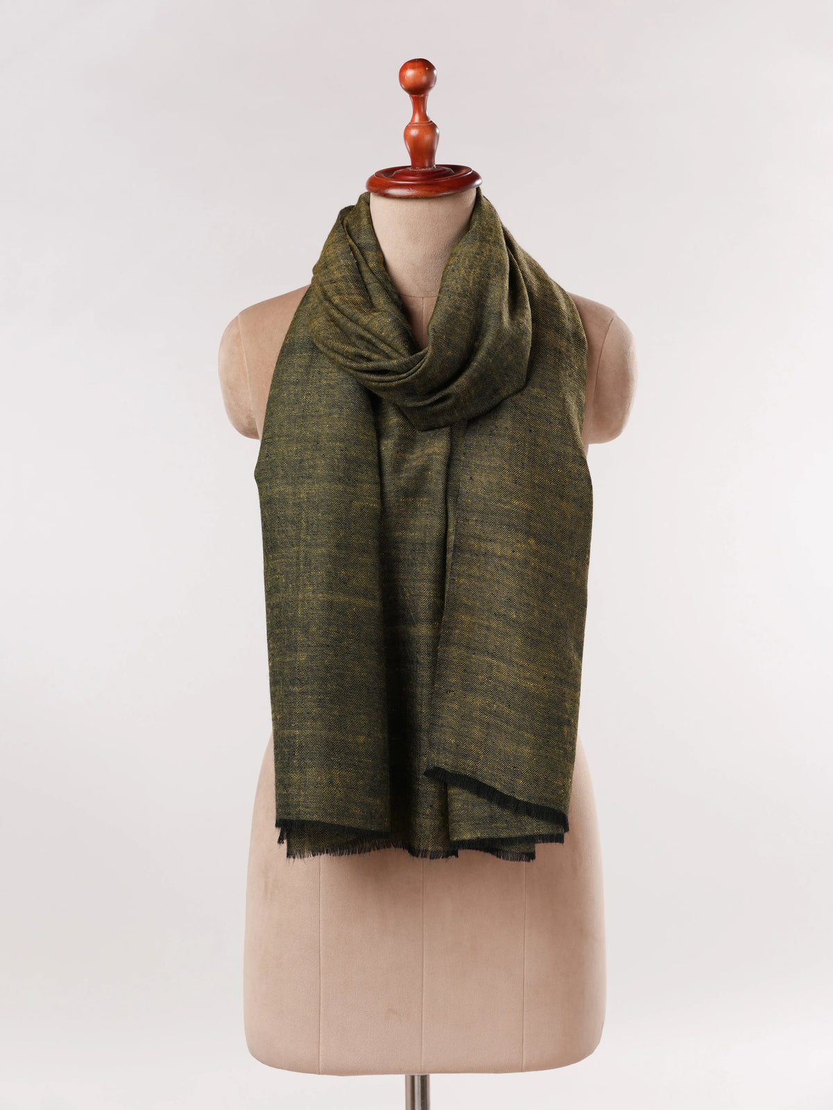 Handwoven Cross Shade Pure Cashmere Scarf