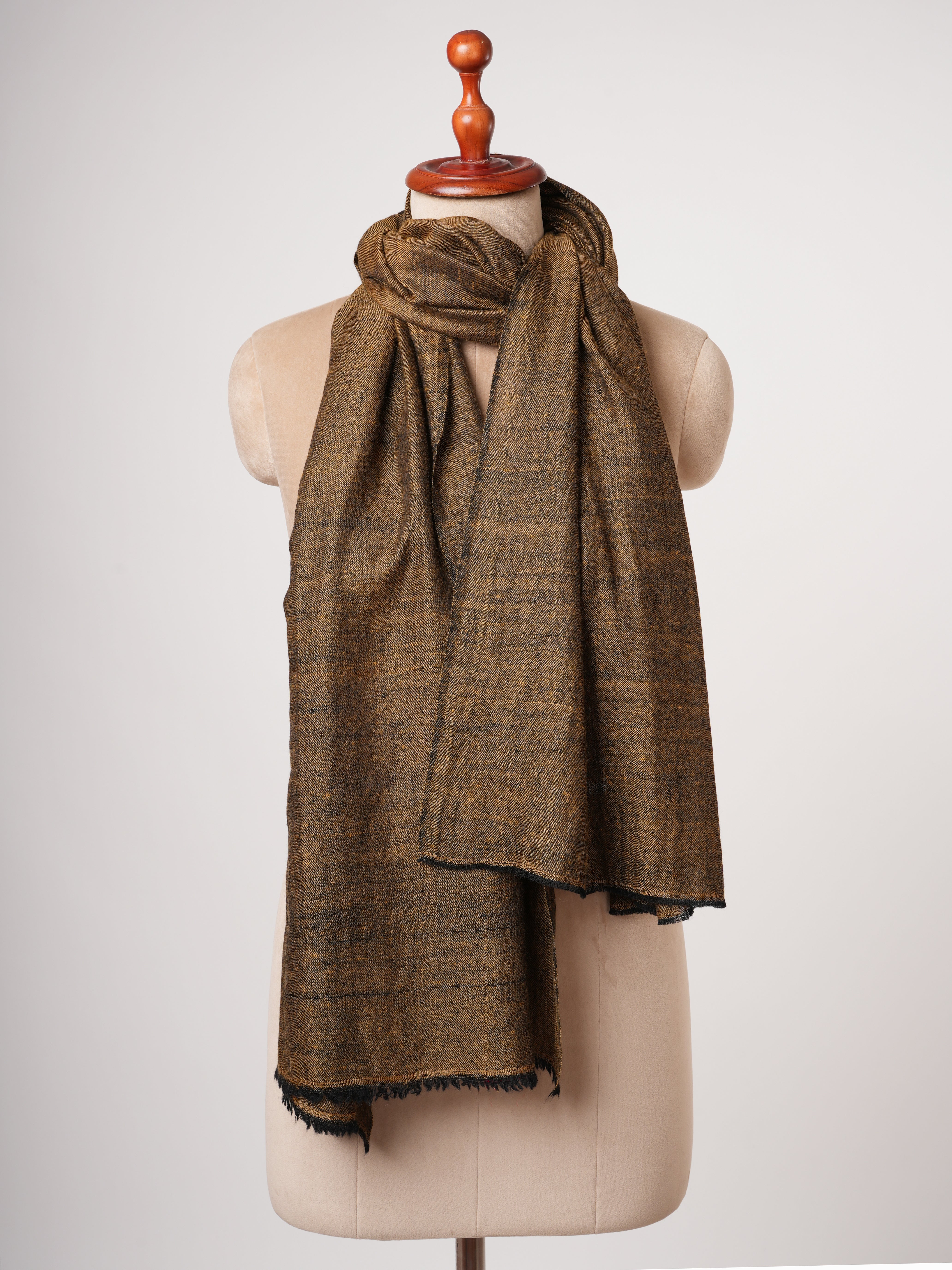 Featherlight Baby Soft Golden Luxurious Cashmere Scarf – Lightweight & Elegant