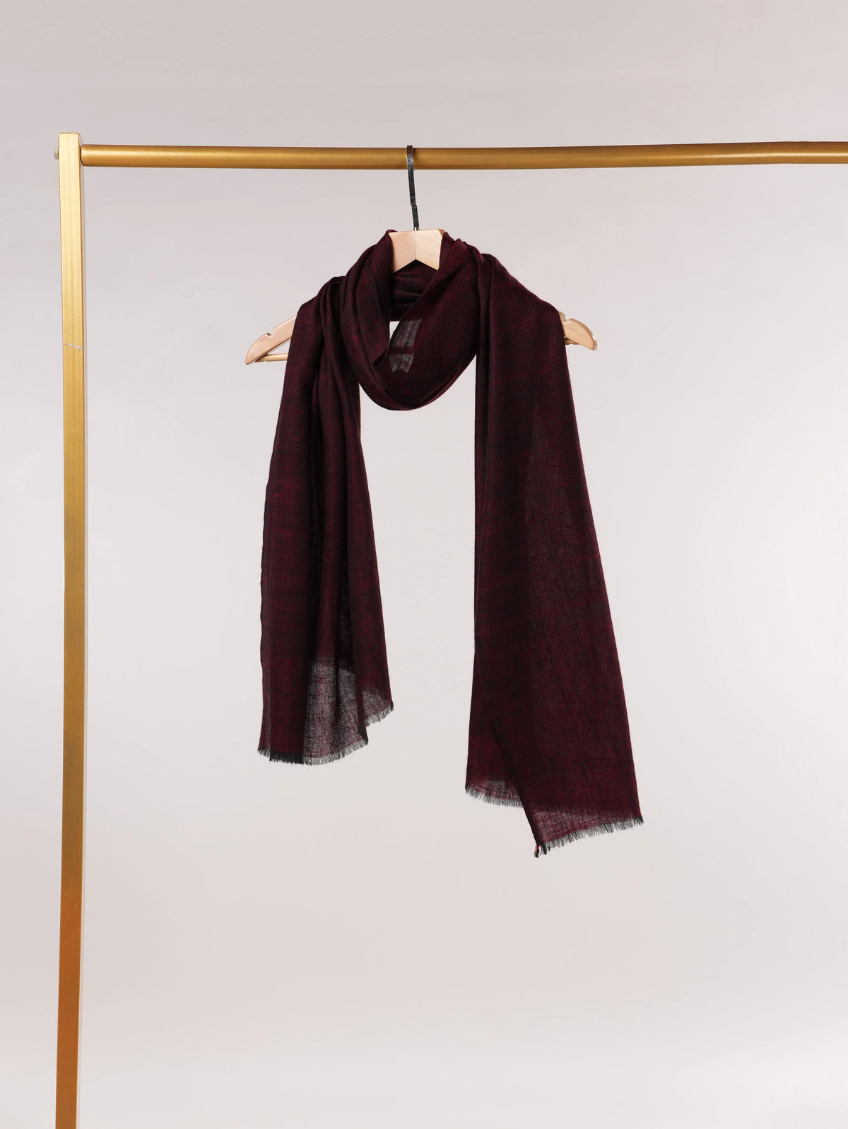 Handwoven Cross Shade Lightweight Cashmere Scarf